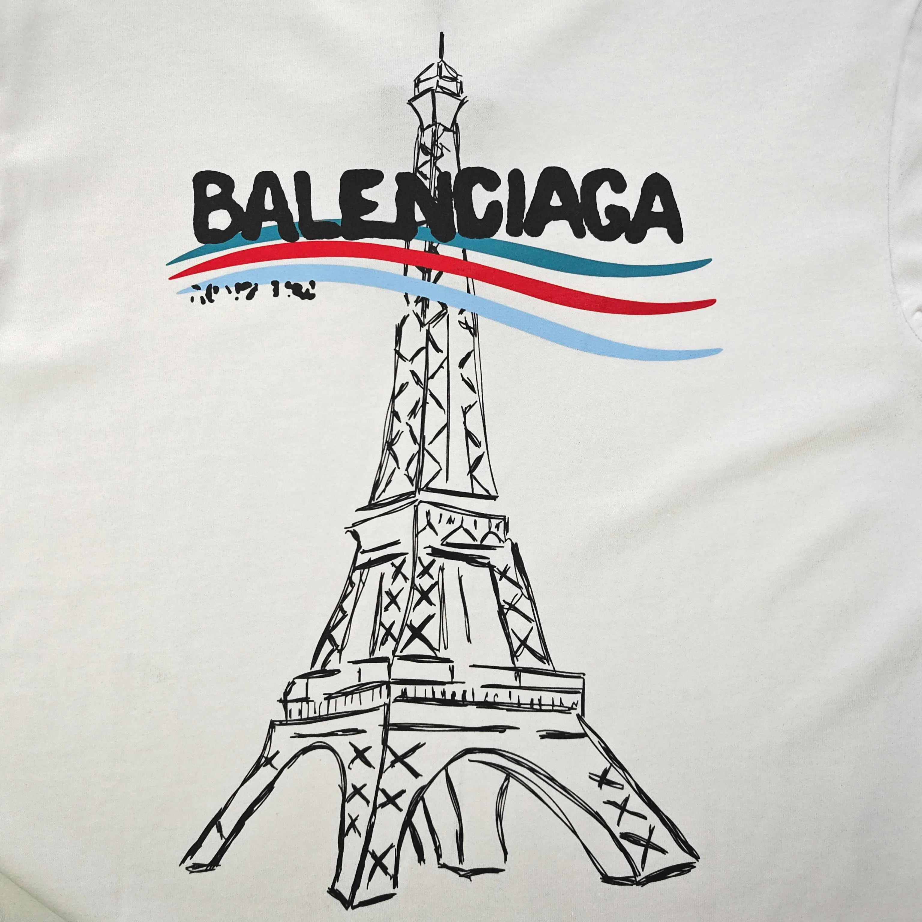 Balenciaga 黑色 純棉 Logo 短袖T恤