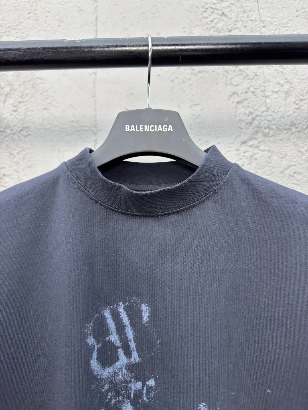 Balenciaga Black Cotton Short Sleeve T-Shirt Street