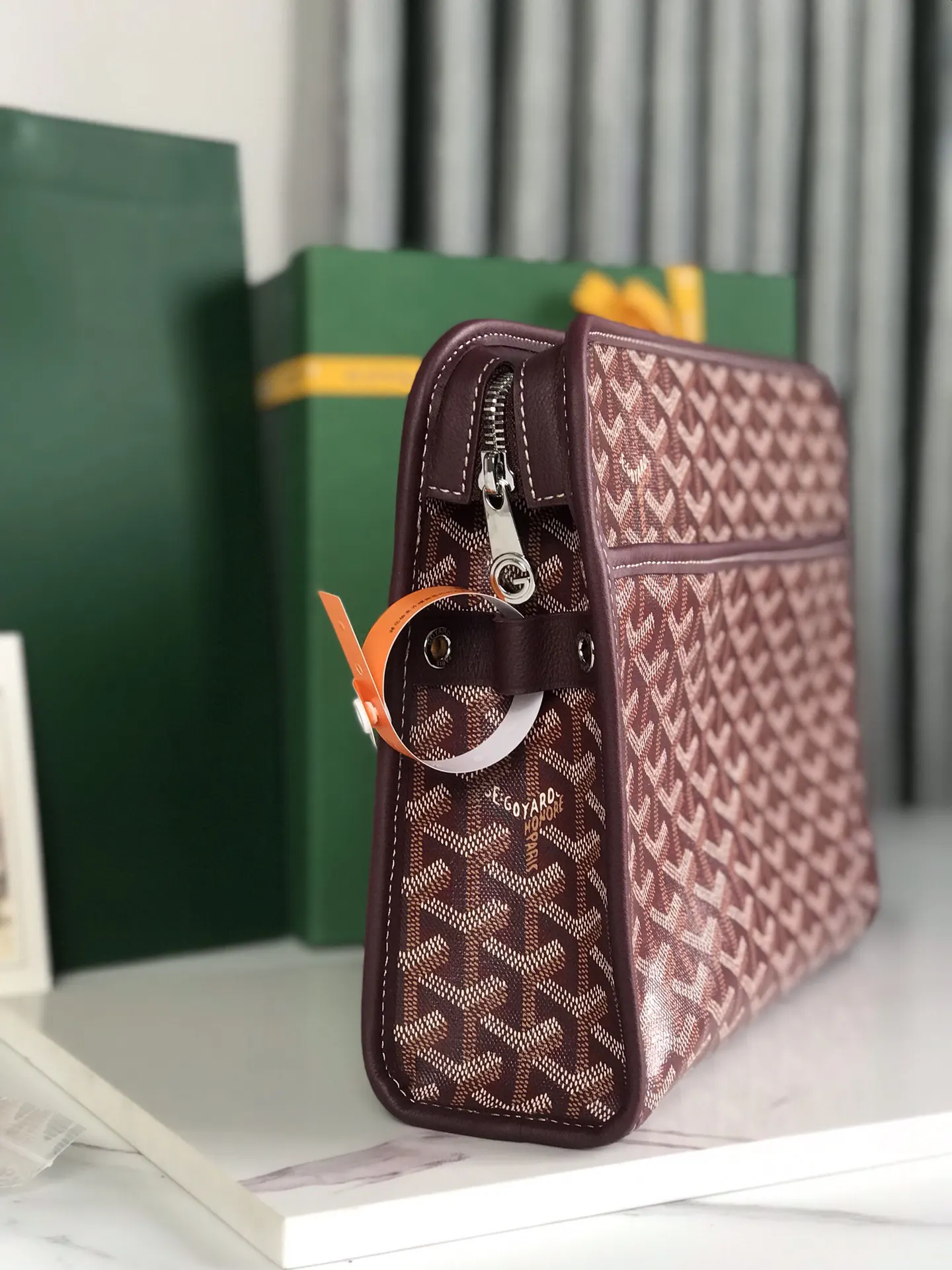 Goyard 黃色 牛皮 手拿包 精致手拿款
