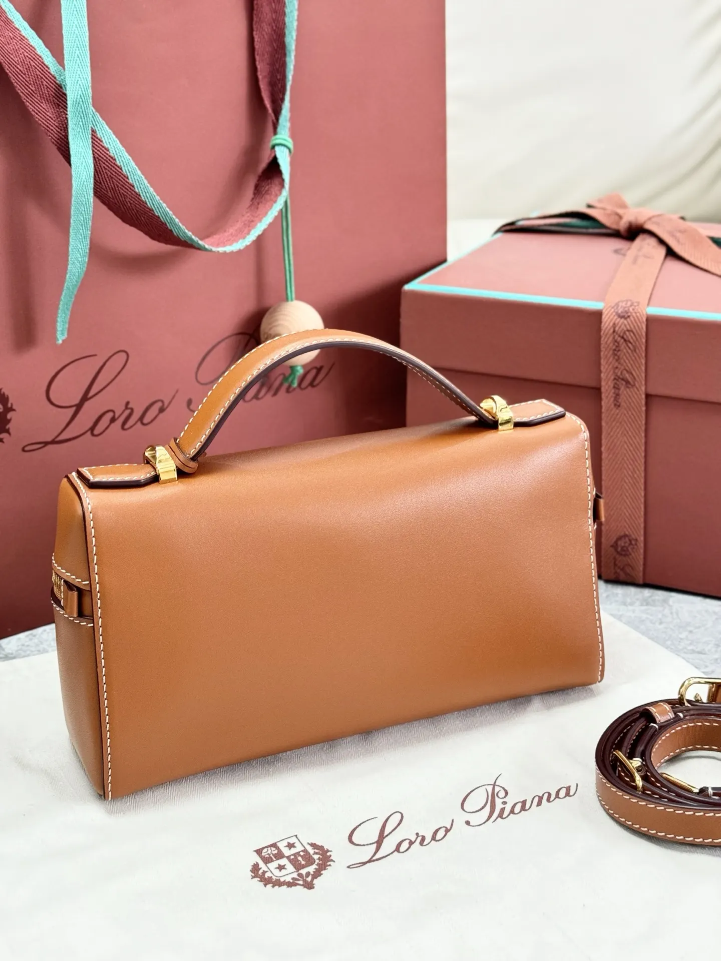 Brown Crossbody Bag Lightweight Leather