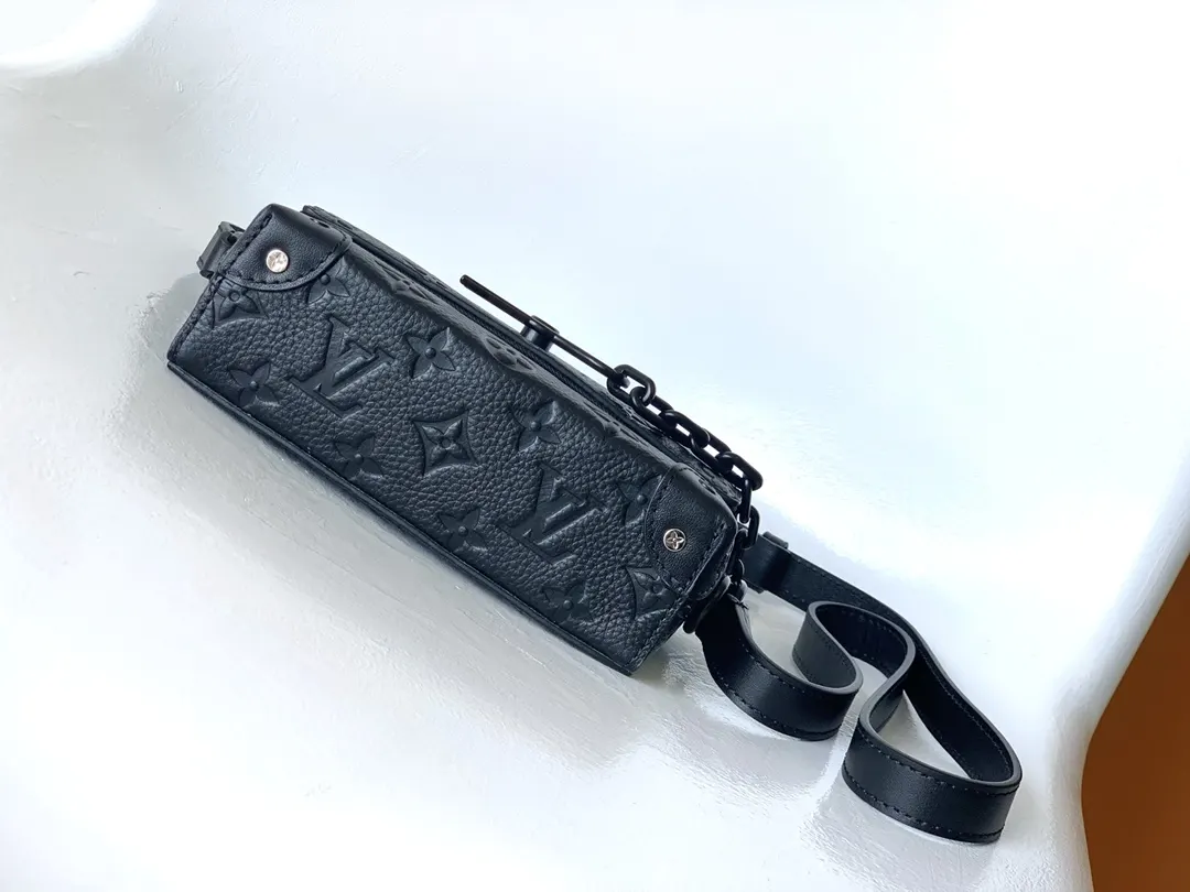LV 黑色压纹链条小方包 单肩斜挎款｜ORBUYBAG 岚奢包高端时尚精品