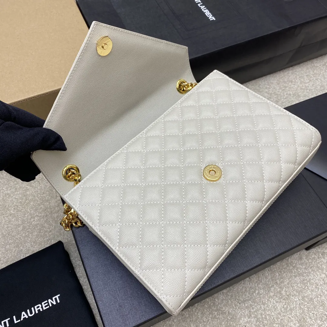 White Chain Bag Leather