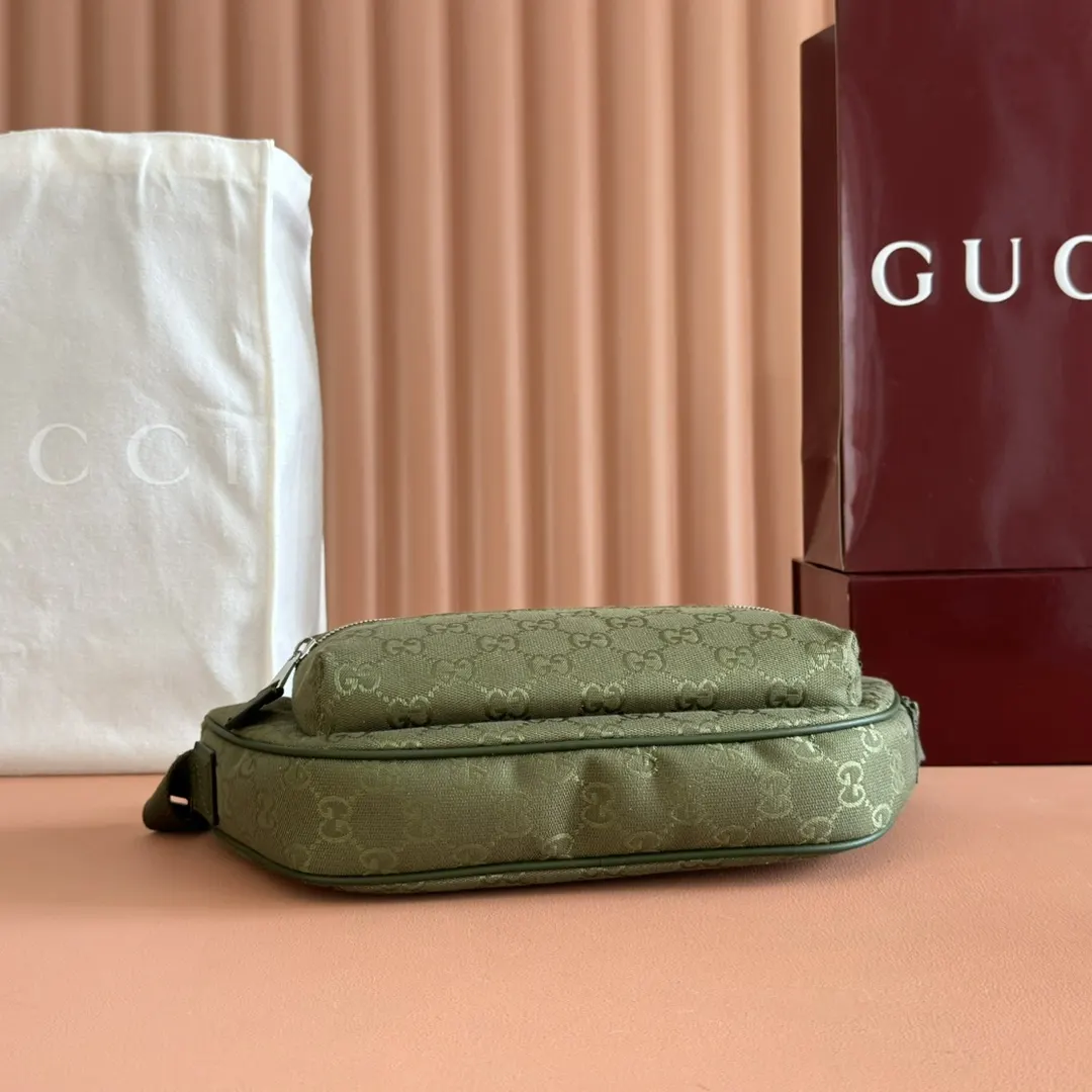 Gucci Green Belt Bag Casual Canvas