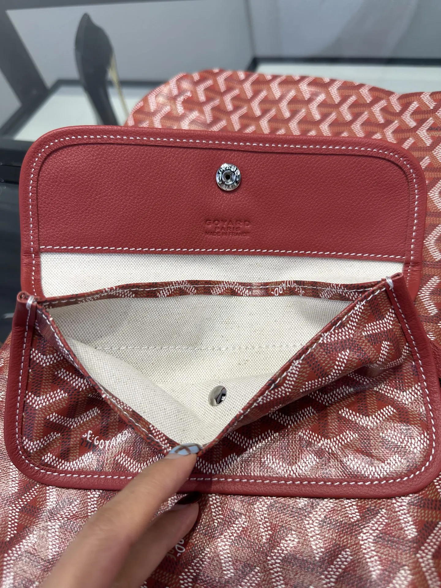 Goyard Hobo 戈雅 狗牙 hobo腋下包 大紅 四季衣橱的 隐形C 復古腋下背款
