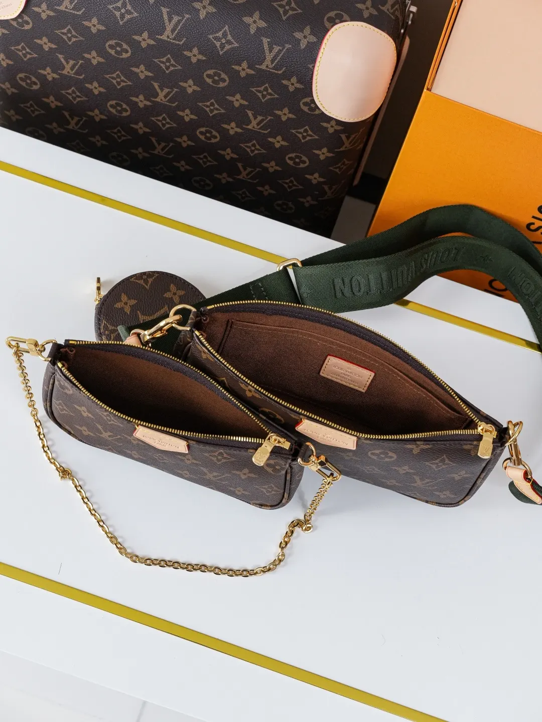 LV Pochette 老花链条小包 黑色肩带款｜ORBUYBAG 岚奢包高端时尚精品