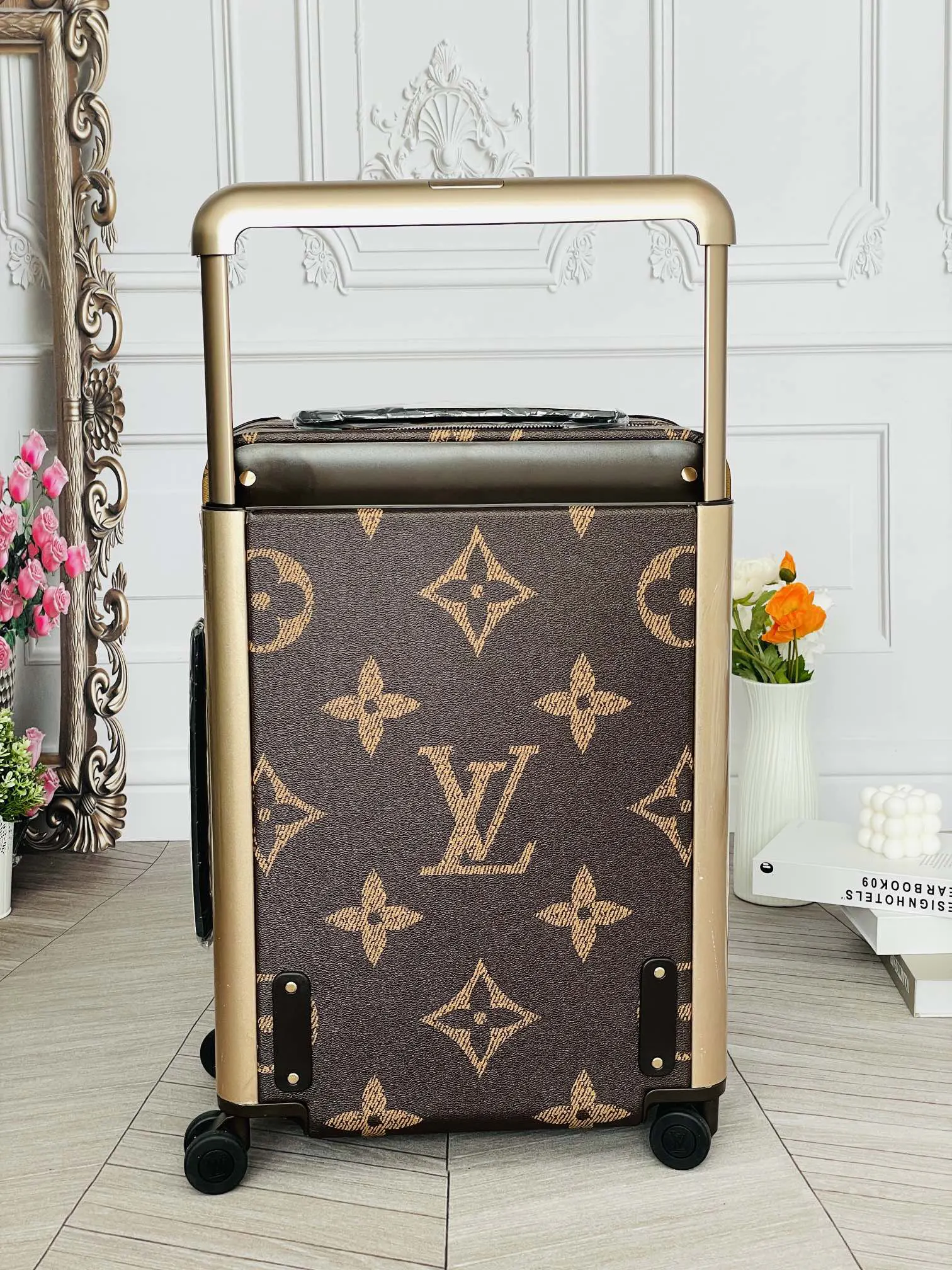 LV 老花 帆布 行李箱 旅行拉杆款 輕便出行款