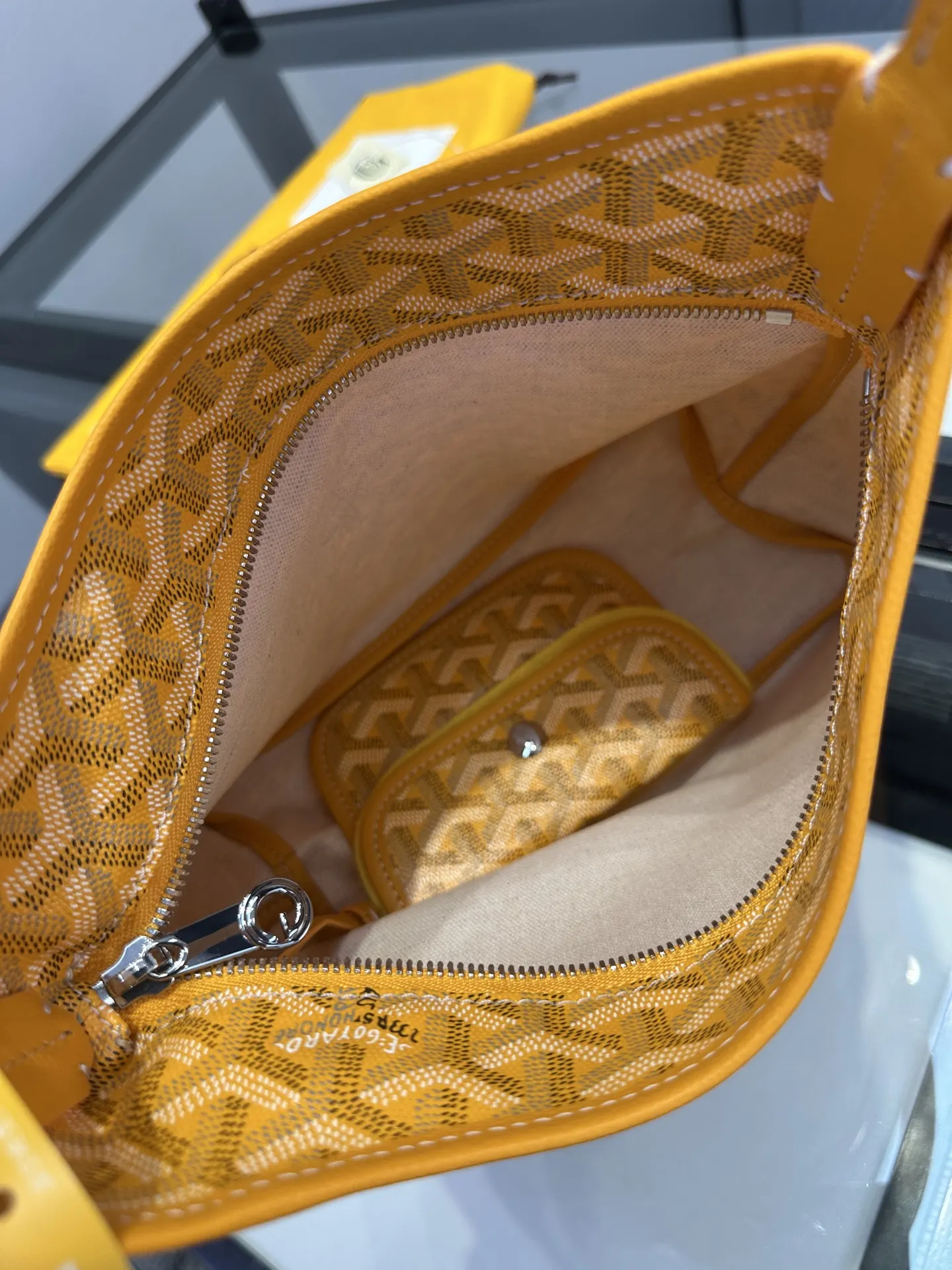 Goyard Yellow Tote Bag