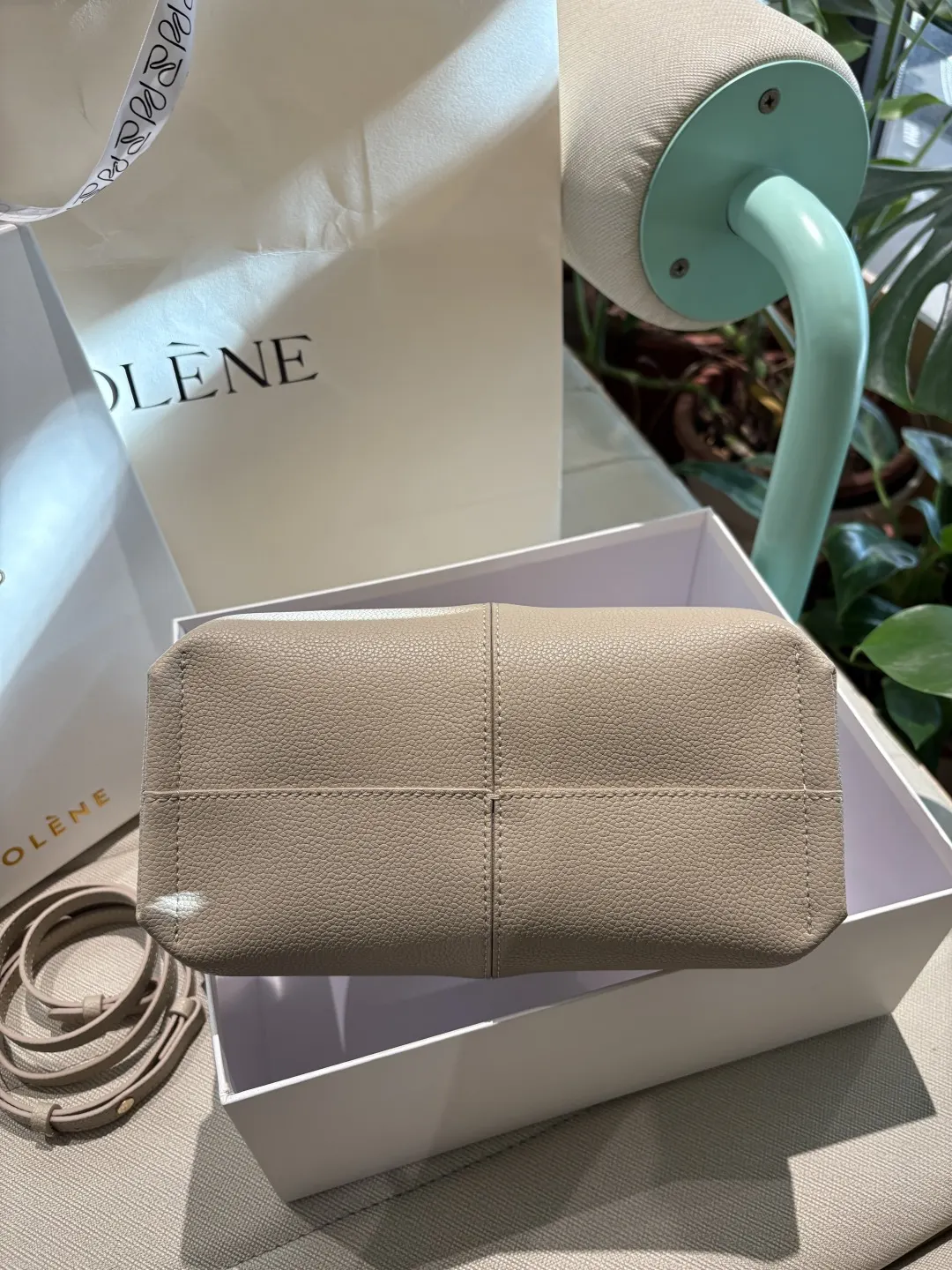 皮革 高 POLENE｜波灵恩云朵包 Nu er 斜背包 輕便斜挎款