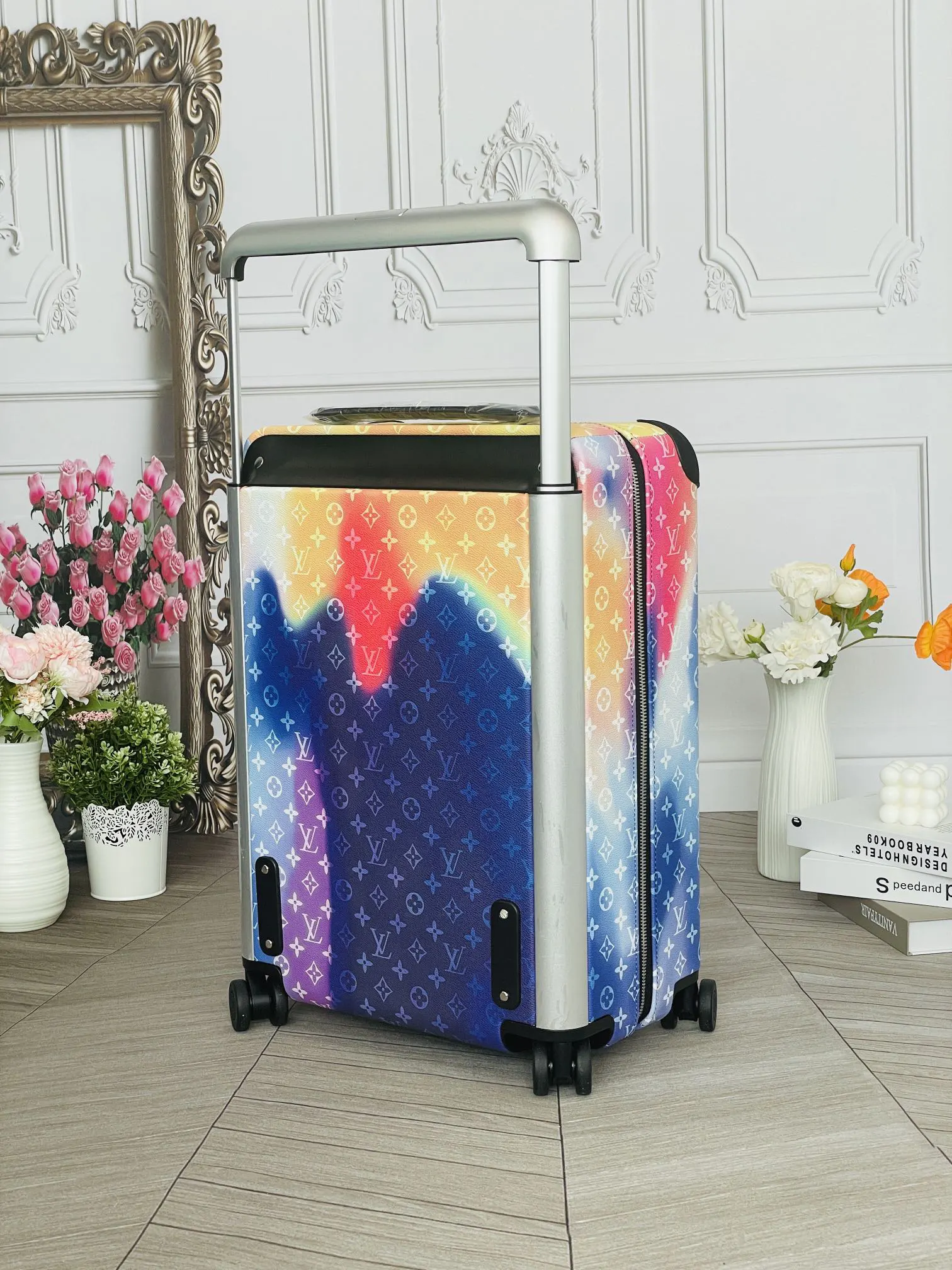 LV 老花 帆布 行李箱 旅行拉杆款 輕便出行款