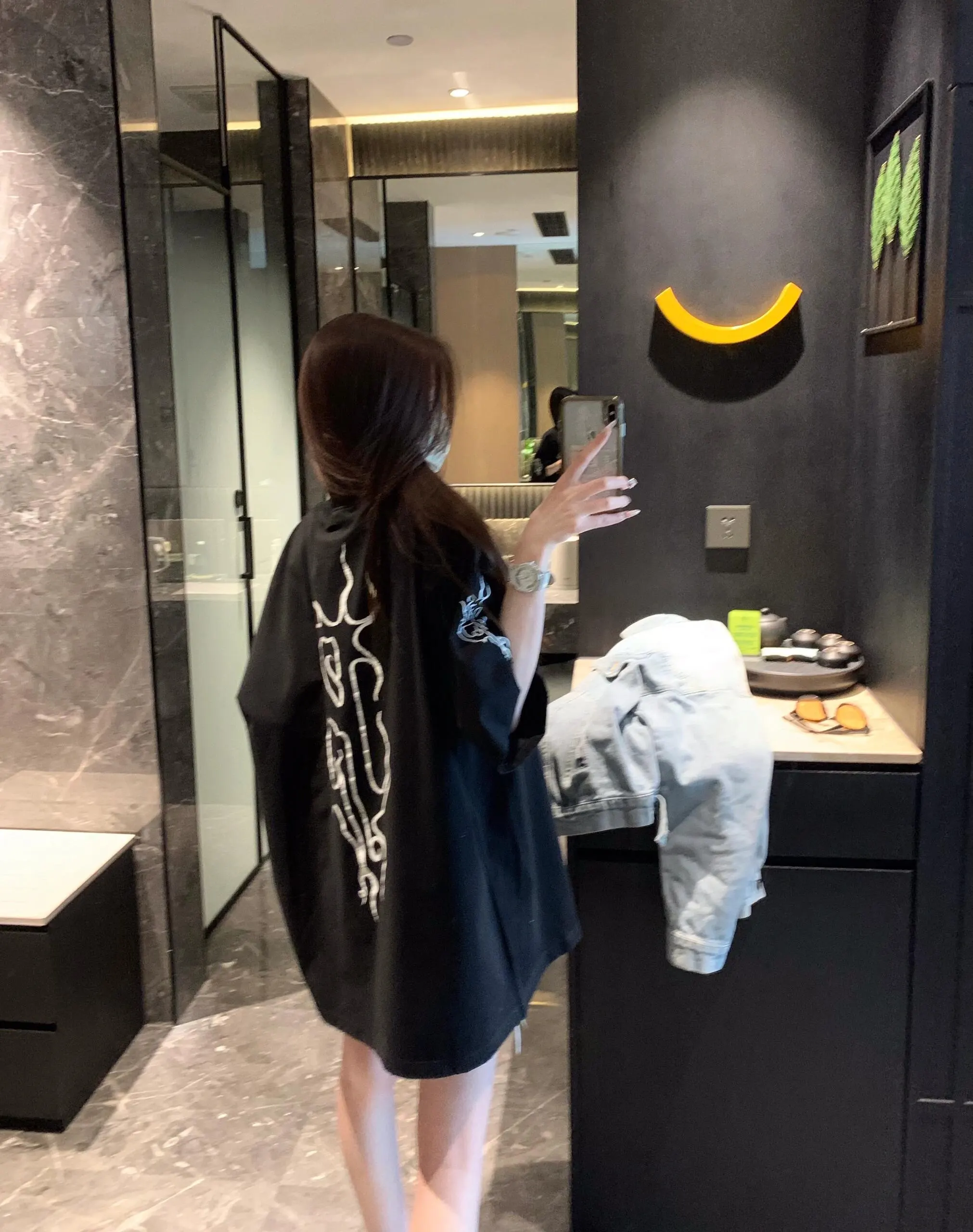 Balenciaga Black Cotton Short Sleeve T-Shirt Loose