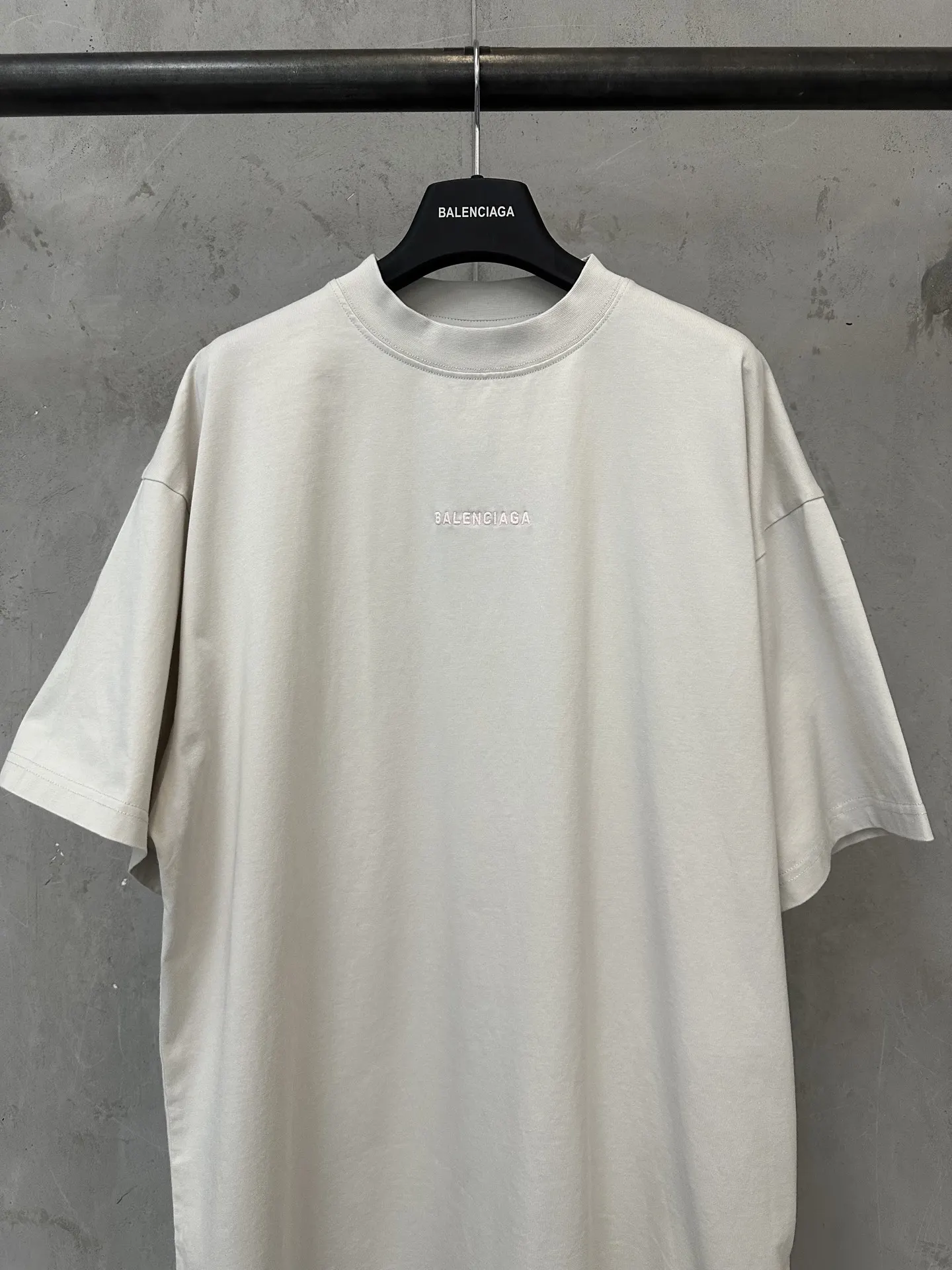 Balenciaga White Logo Short Sleeve T-Shirt Street