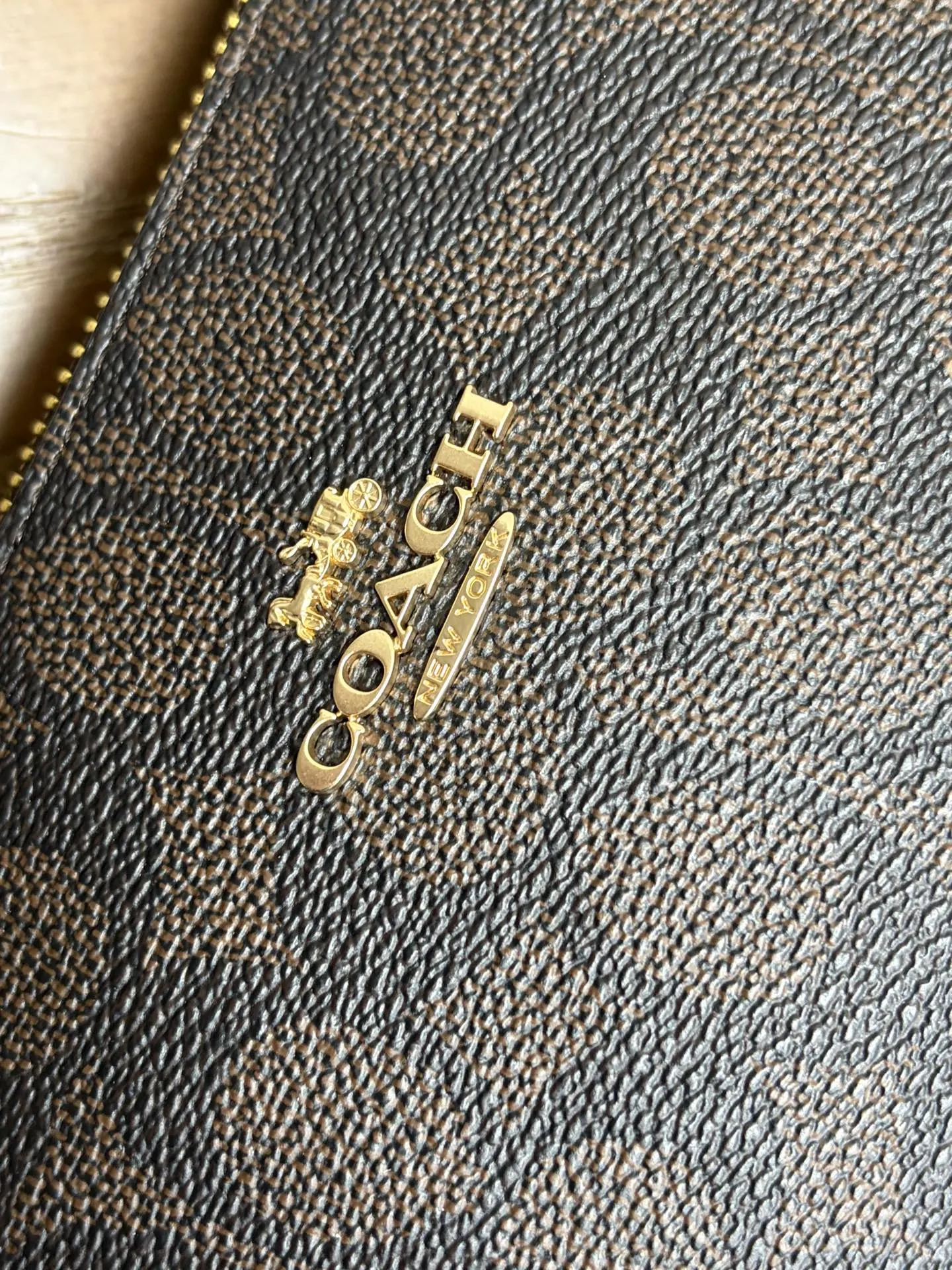 Coach 老花 牛皮 全套专 柜 厂价 托特包 大容量托特款