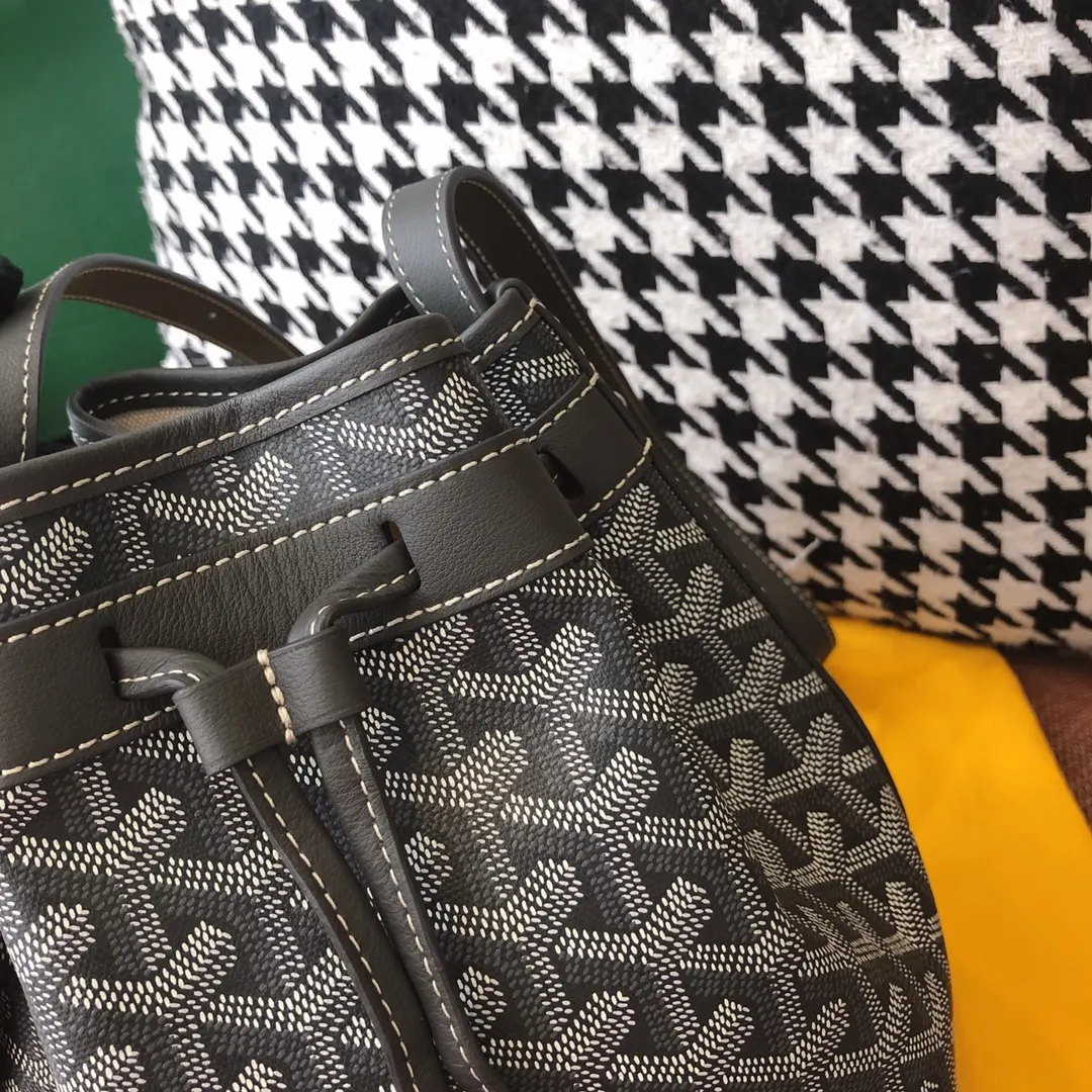 Goyard 老花 灰色 帆布 水桶包 休閒水桶款
