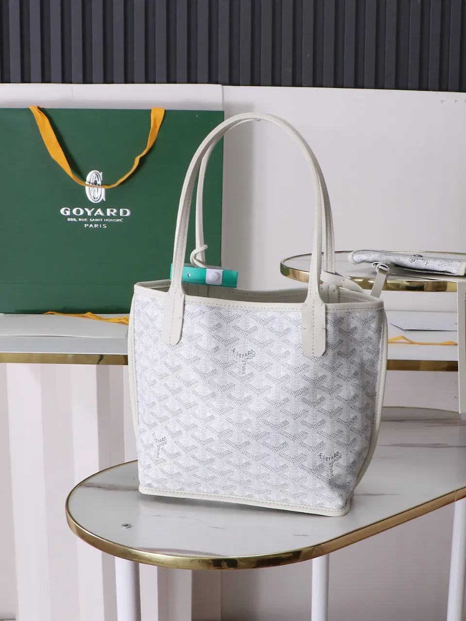Goyard 白色 小牛皮 腋下包 复古腋下背款