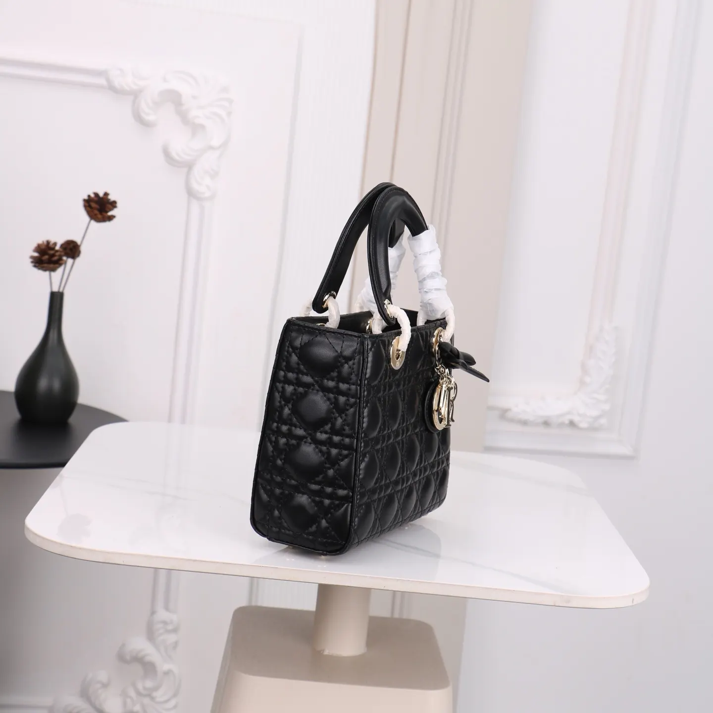 Dior Lady Dior 迷你 黑色 手提包
