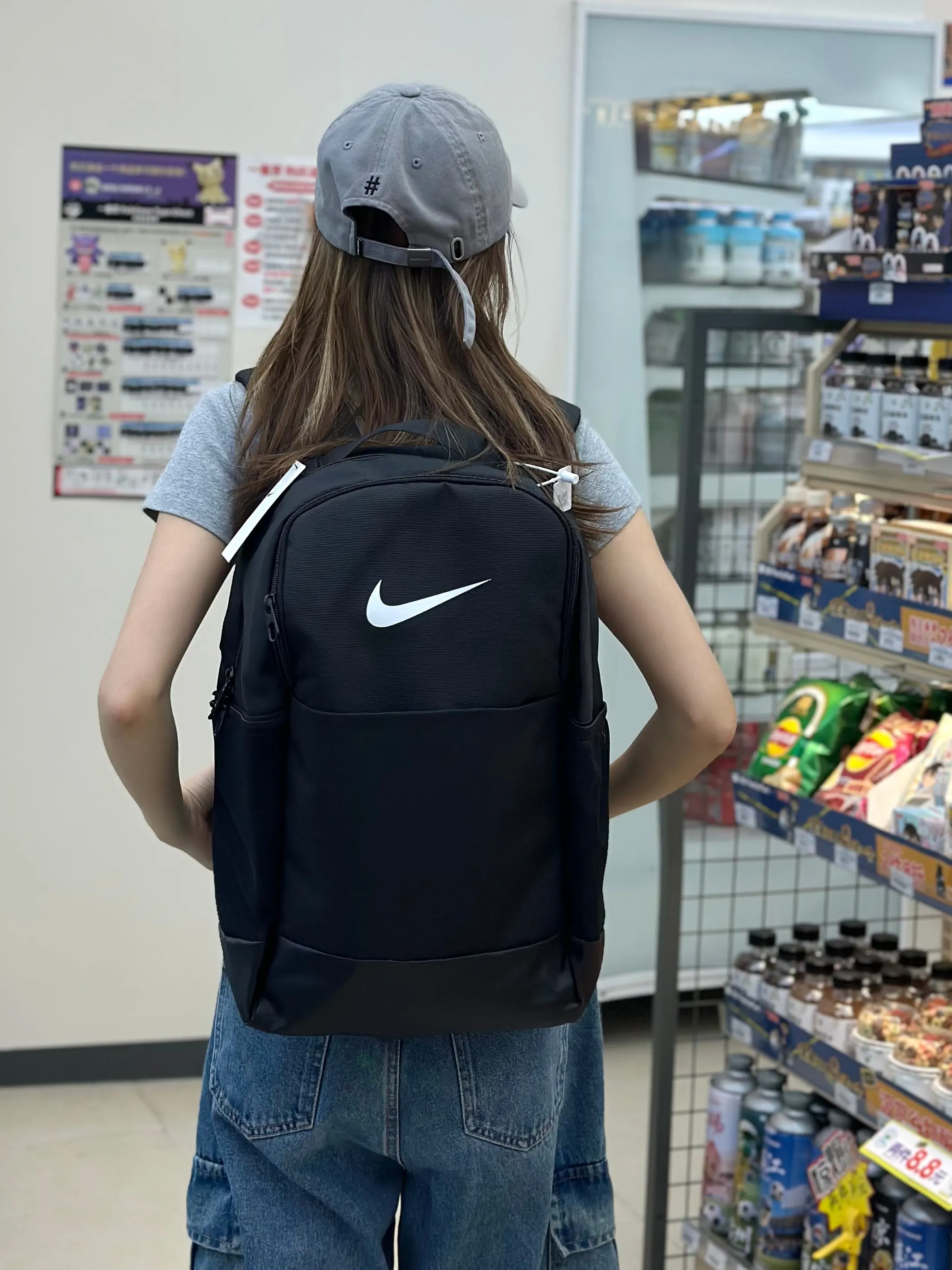 黑色 耐克nike高級黑單肩包男女同款 质量 日常單肩背款