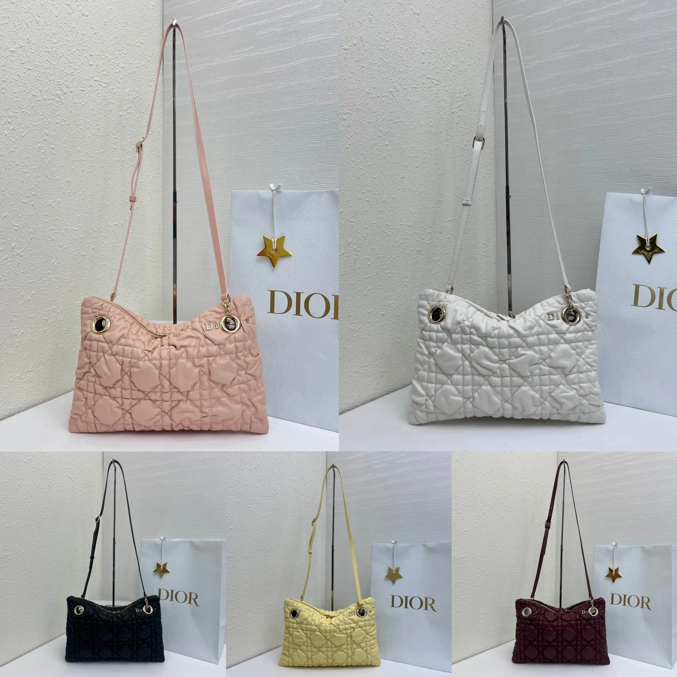 Dior Cannage Quilted Tote 藤格绗缝手 托特包 大容量托特款