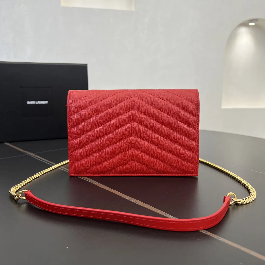 Gold Chain Bag Leather