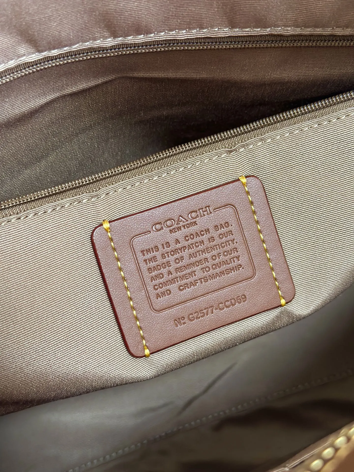 Monogram Tote Bag Leather
