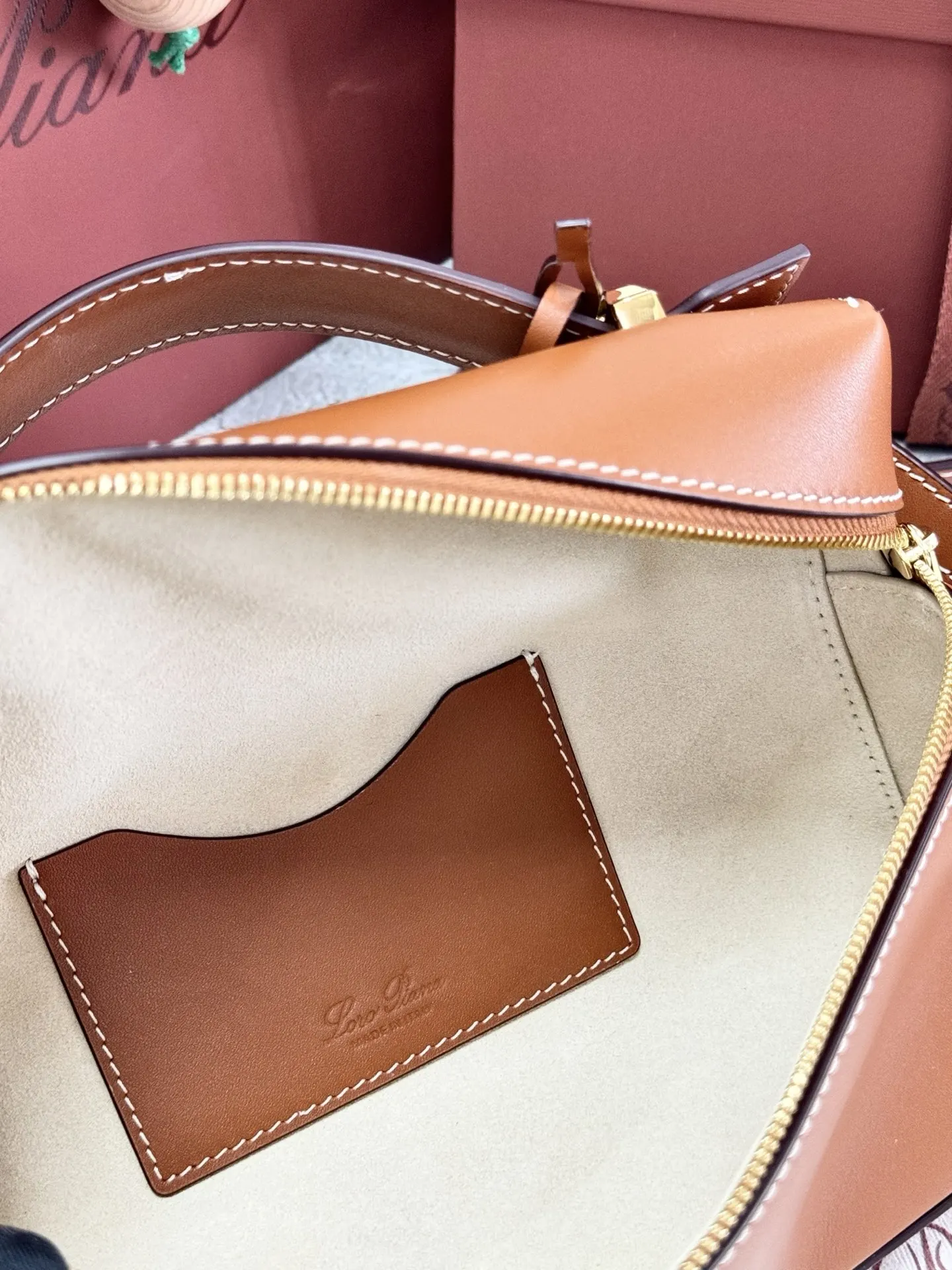 Brown Crossbody Bag Lightweight Leather