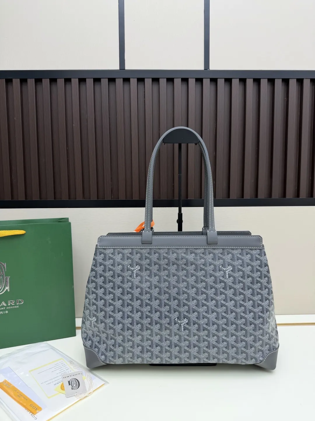 Gray Top Handle Bag Commuter