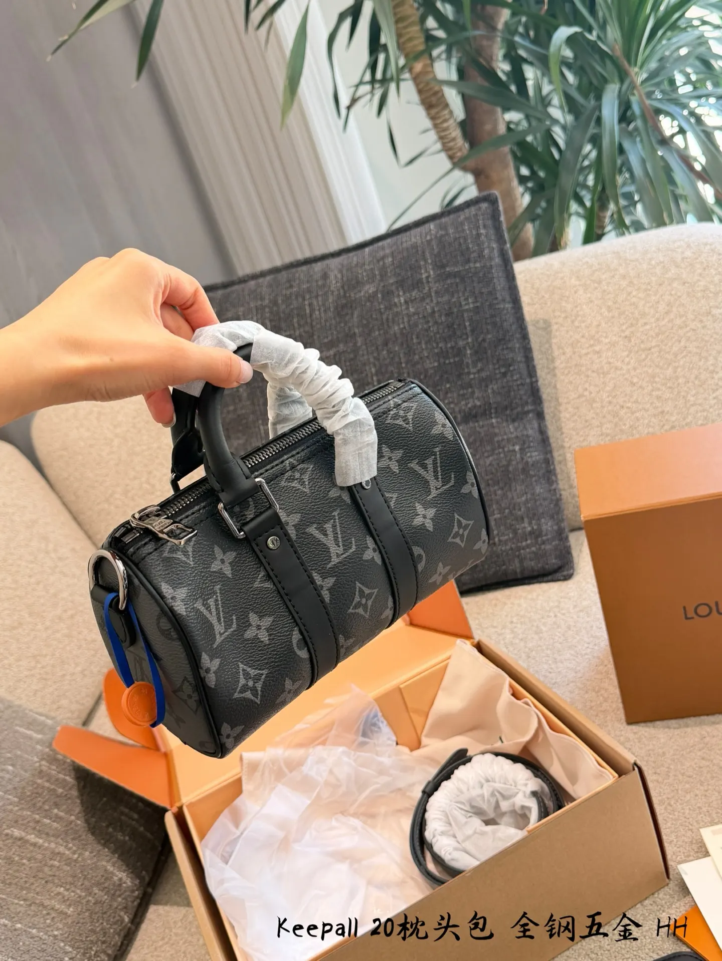 LV Keepall 黑色 牛皮 旅行袋 大容量旅行款