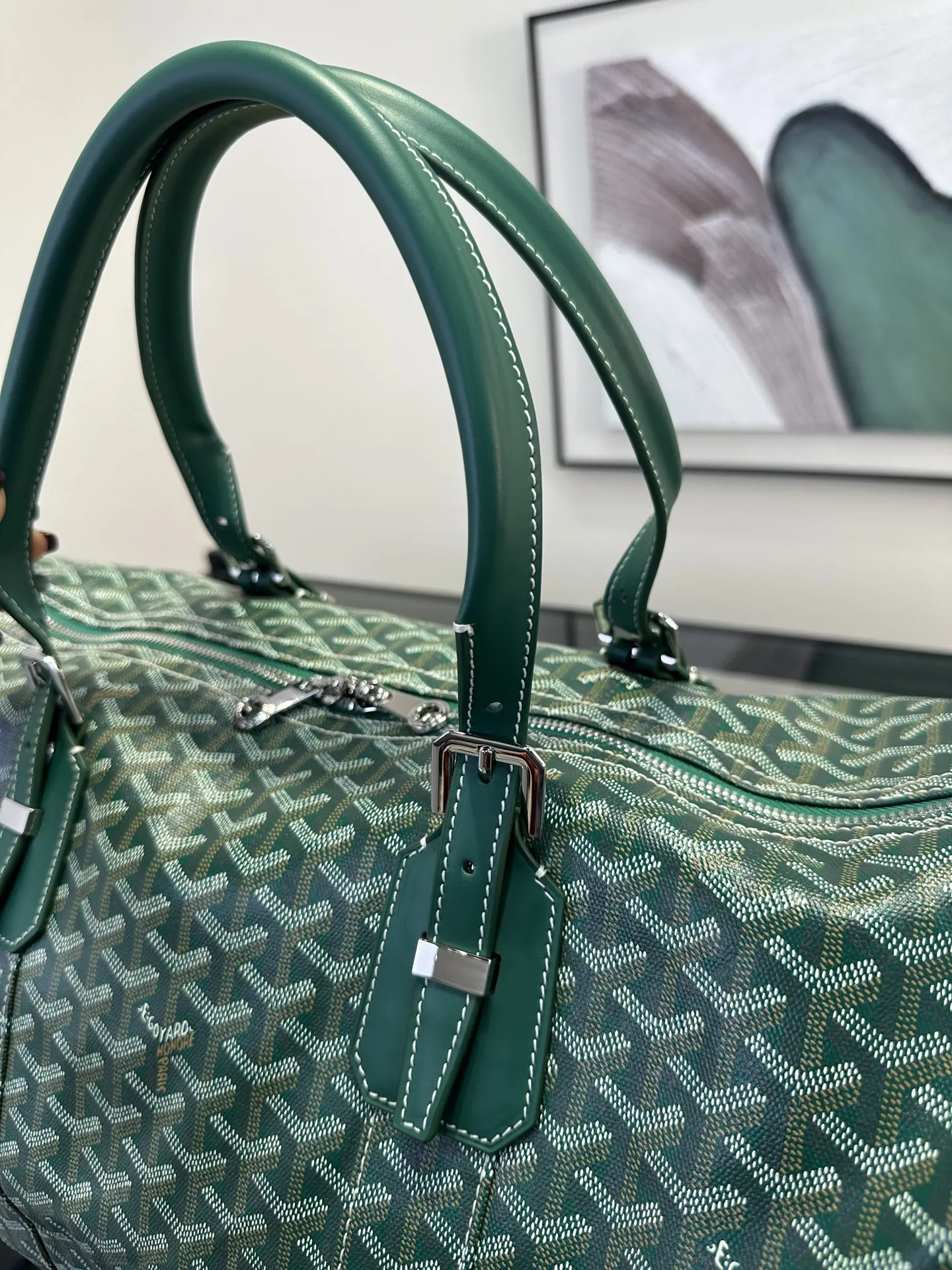 Goyard 綠色 戈雅 Boston 旅行袋 綠色 旅行袋 大容量旅行款