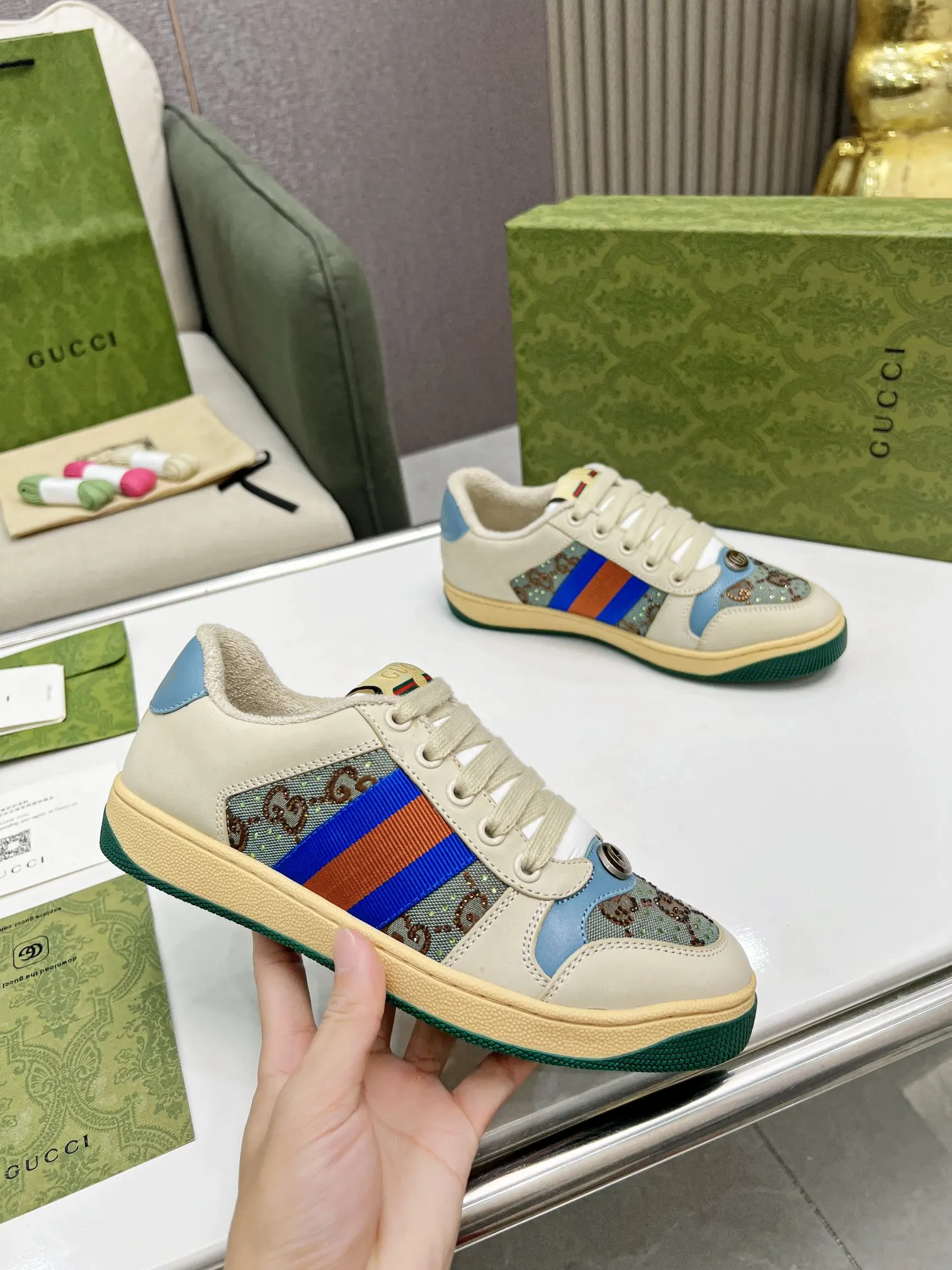 Gucci Logo休闲运动鞋 百搭款