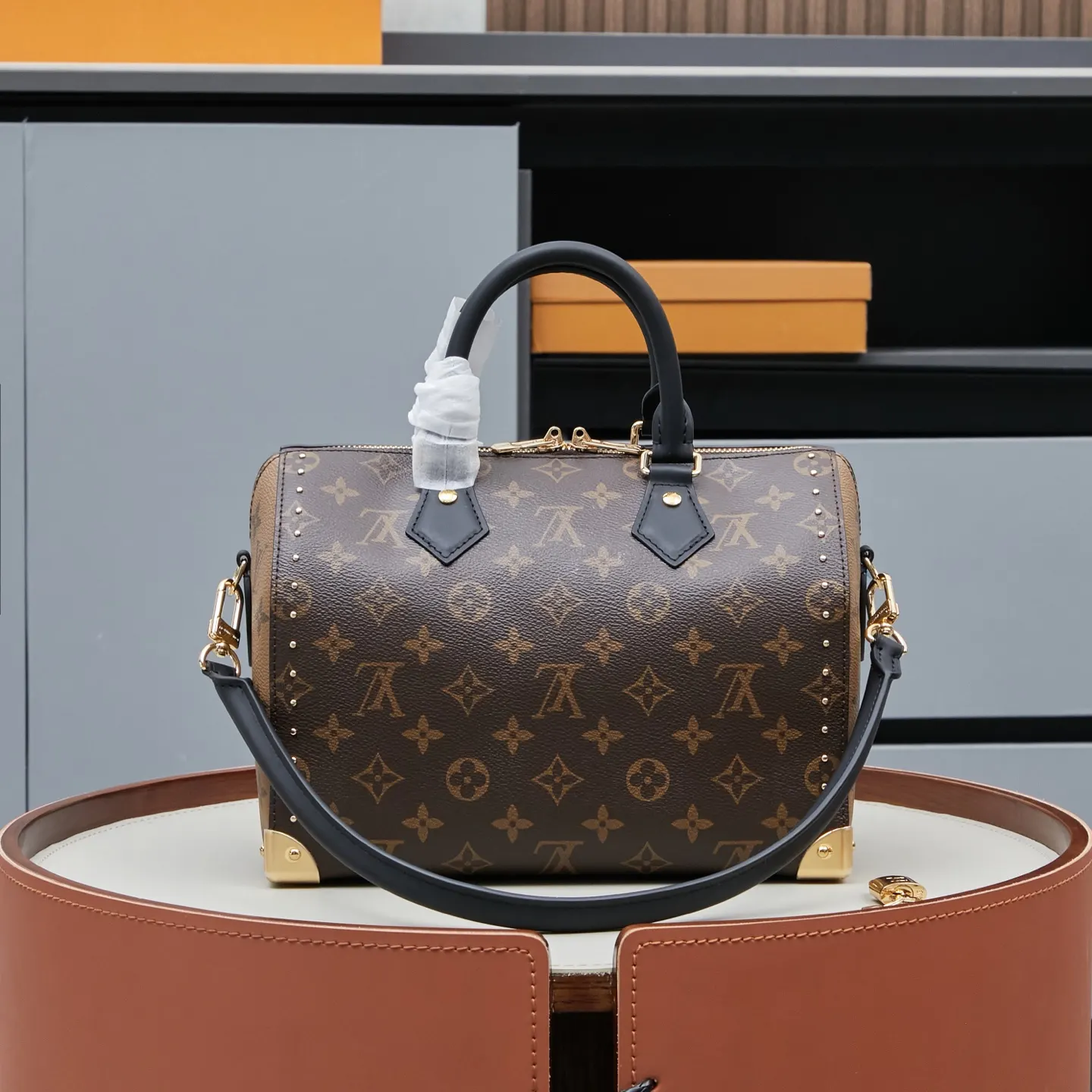 LV Speedy 牛皮 收納包 旅行收納款