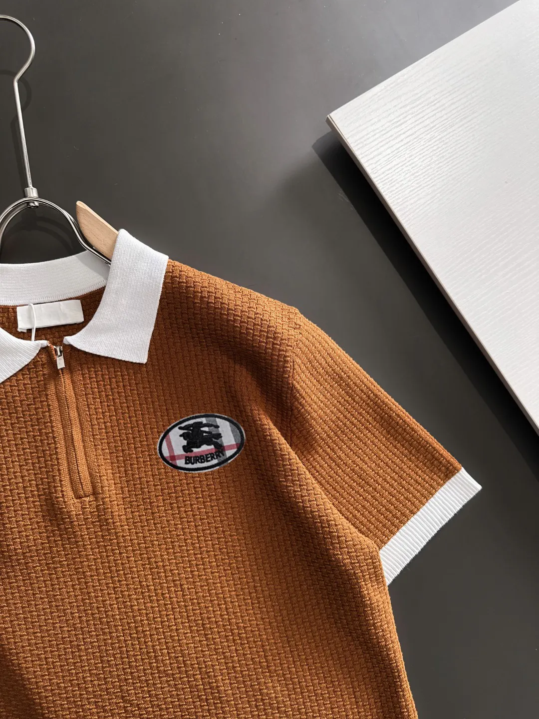 Burberry Embroidery Cotton Knitwear Textured Knit Image 2 Burberry Embroidery Cotton Knitwear Textured Knit Image 2