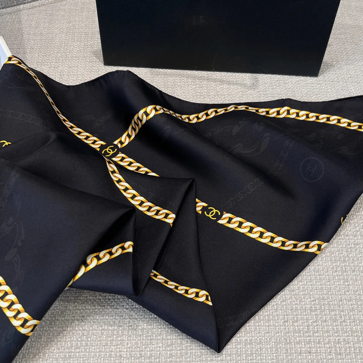 Chanel Gold Scarf