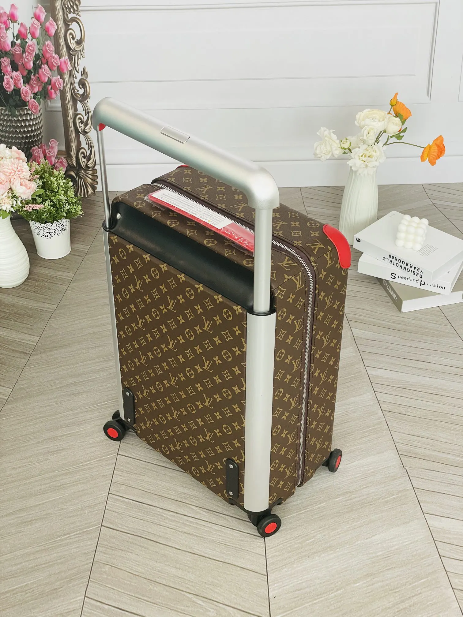 LV 老花 帆布 行李箱 旅行拉杆款 輕便出行款