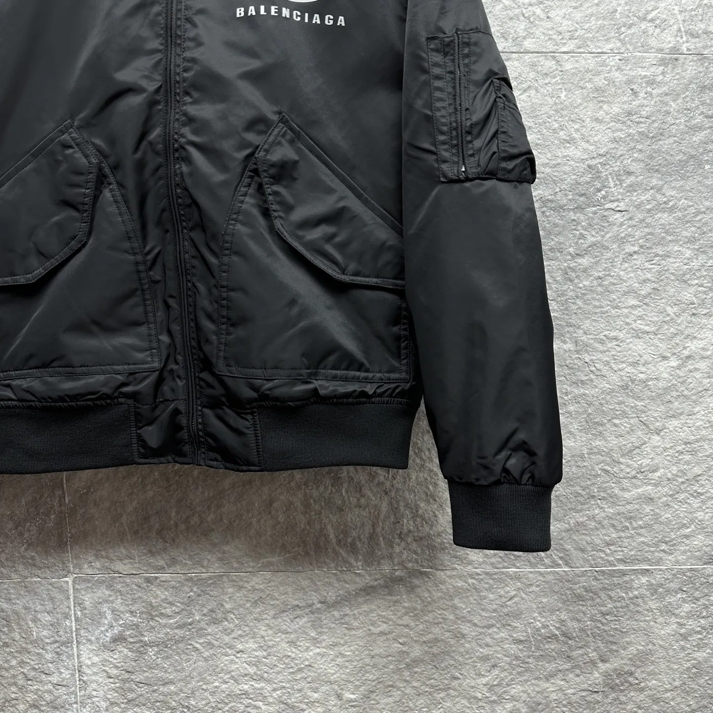 Balenciaga 黑色 純棉 Logo 外套