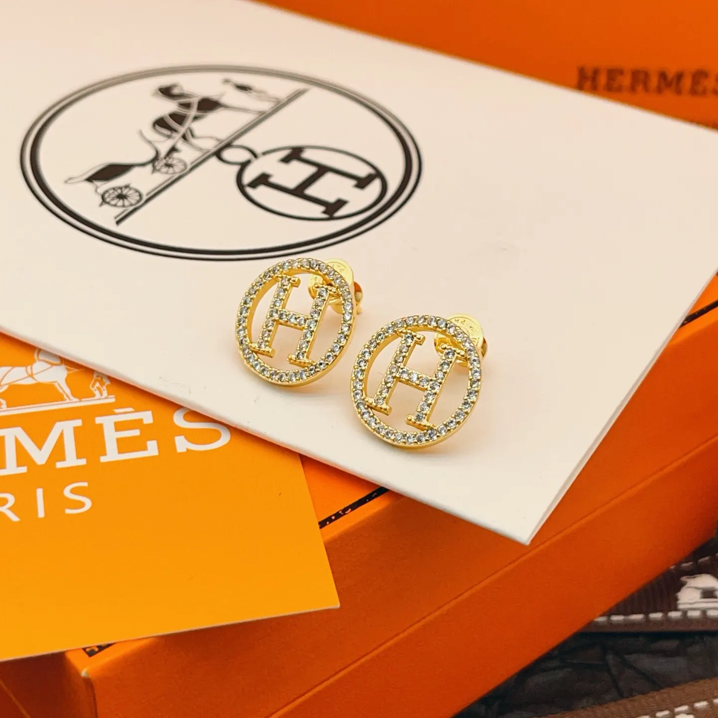 Hermès 金色 配饰 精致配饰 耳饰