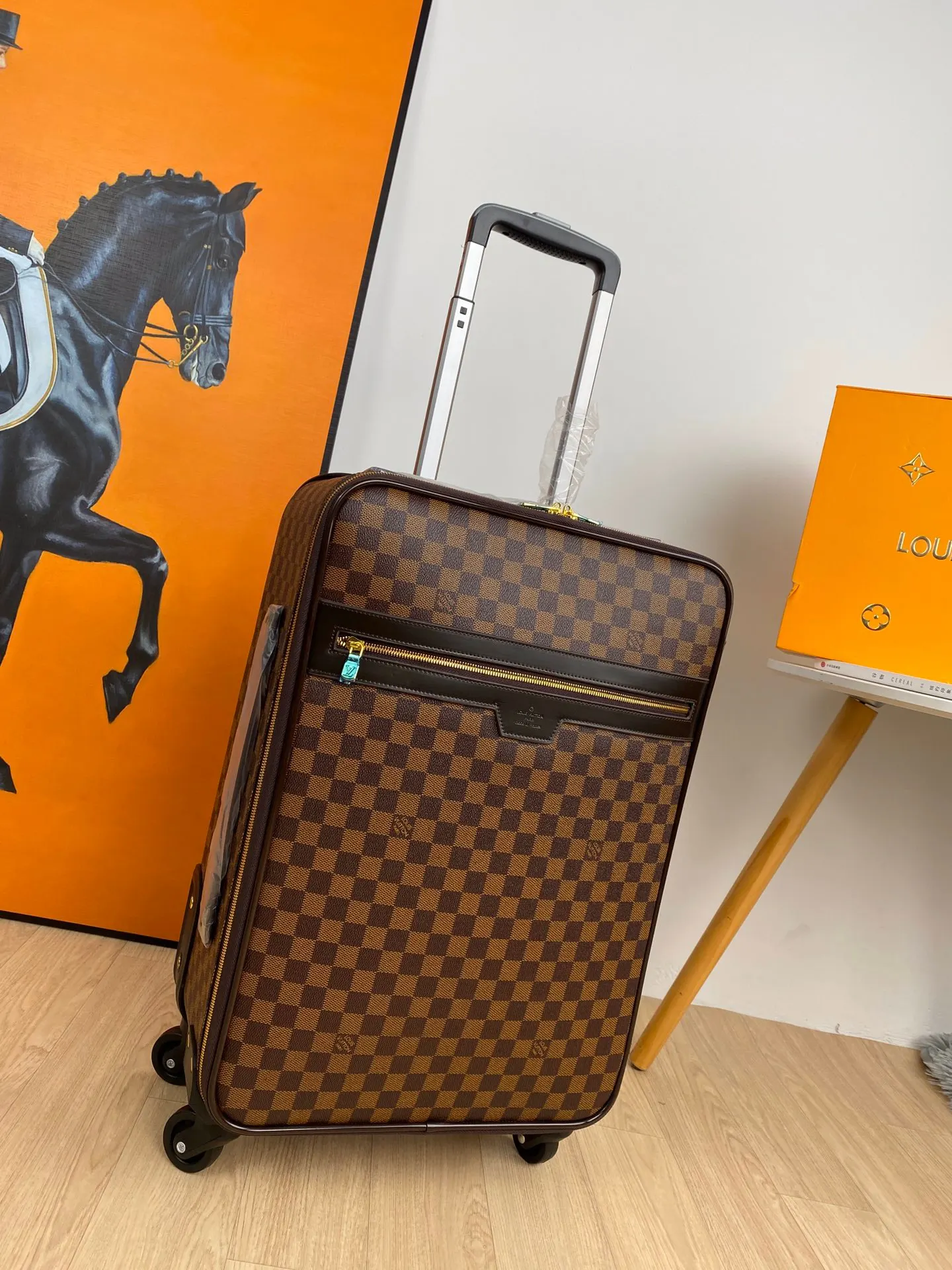 Louis Vuitton Black Monogram Suitcase Travel Lightweight Canvas