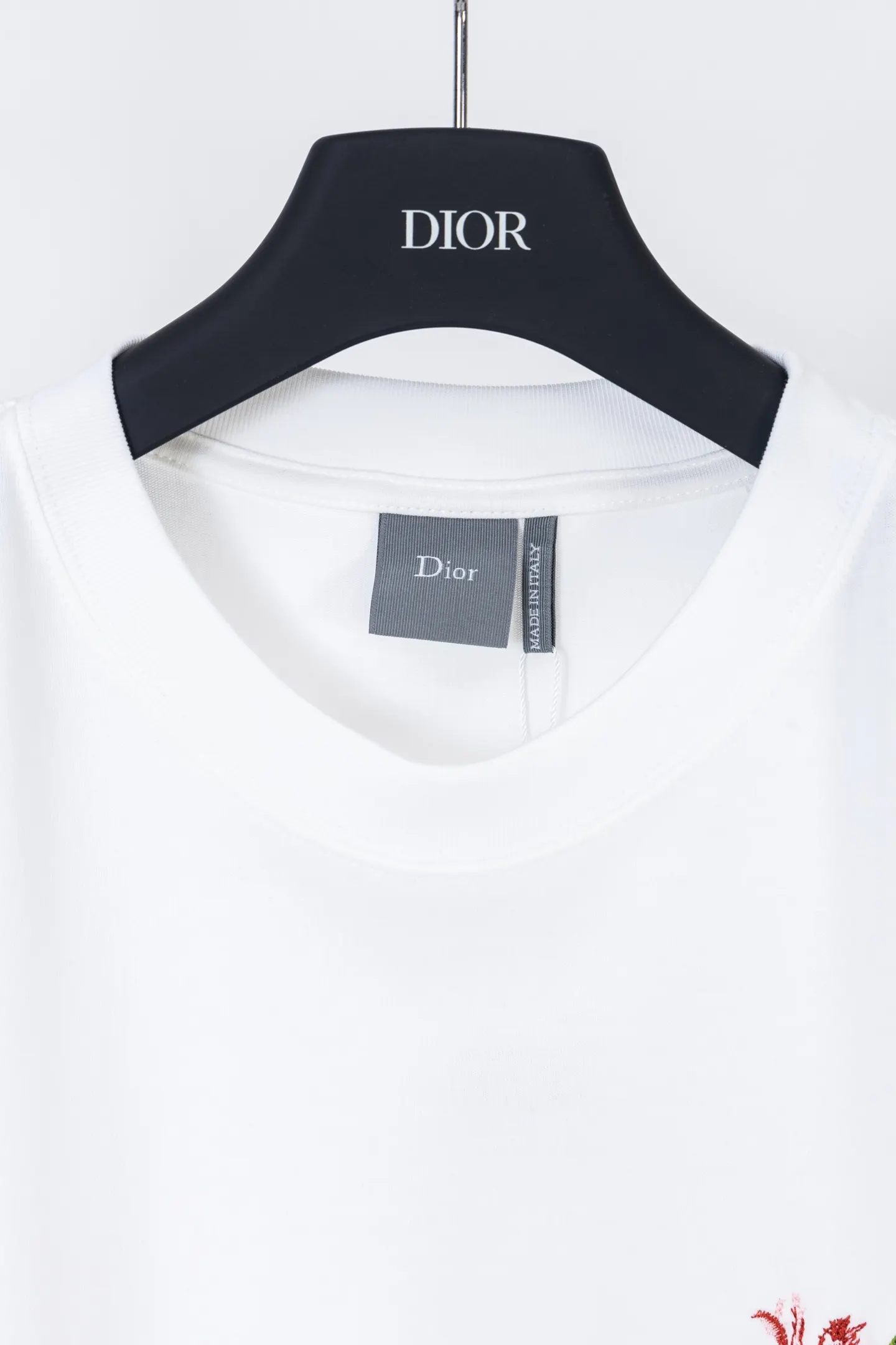 Dior 白色 刺绣 印花 短袖T恤