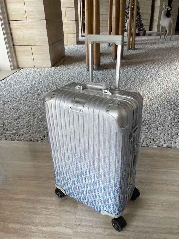 Dior 黑色 藍色 拉杆箱旅行箱登机箱行李箱 D家 rimow 日默w 旅行拉杆款 輕便出行款