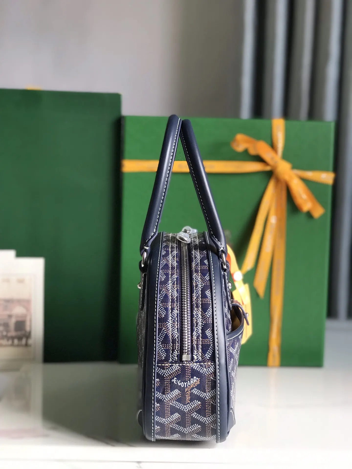 Goyard 老花 牛皮 手提包 通勤手提款