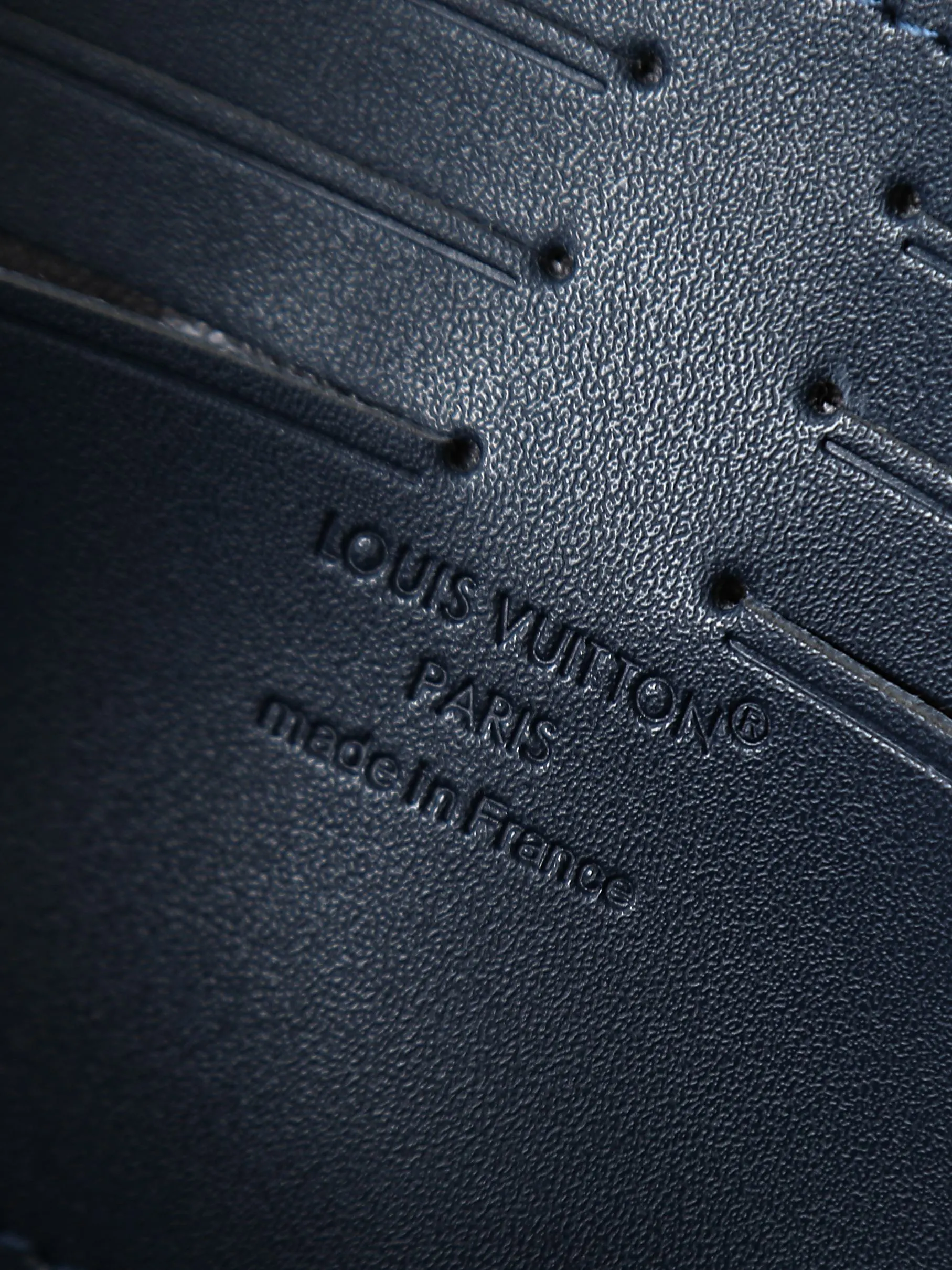 LV Blue Long Zip Wallet Image 9 LV Blue Long Zip Wallet Image 9
