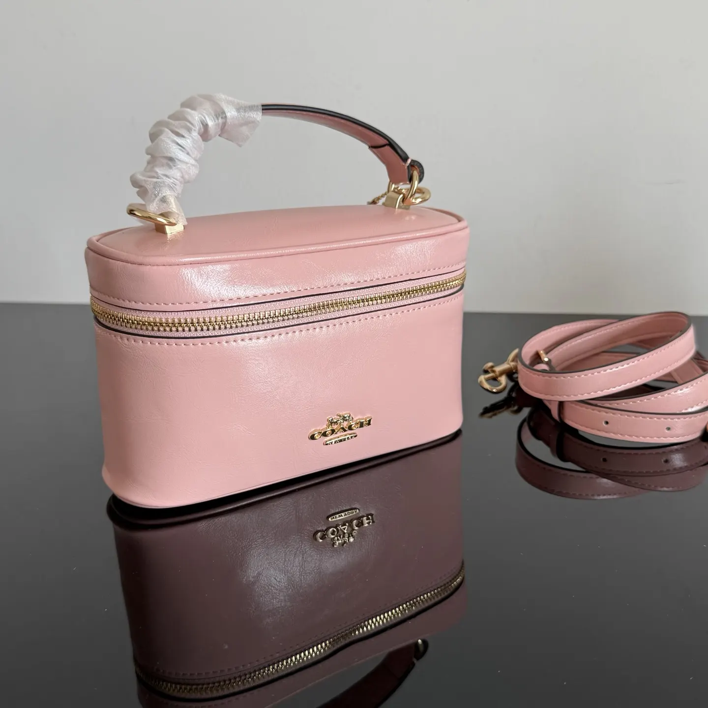 Coach 皮革 Originals 包 的材质选 化妝包 便携收納款