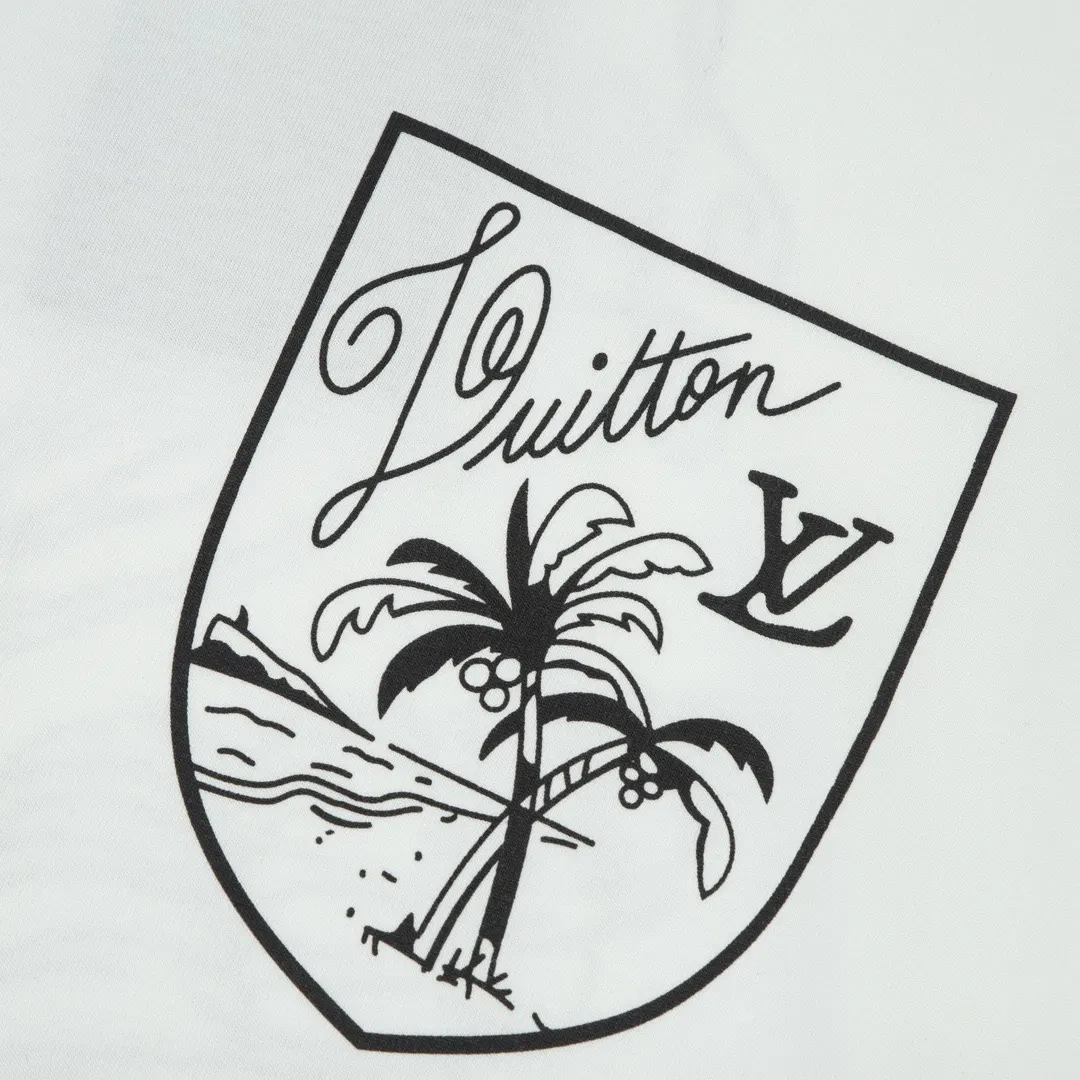 LV 白色 Logo 印花 短袖T恤 休闲百搭款