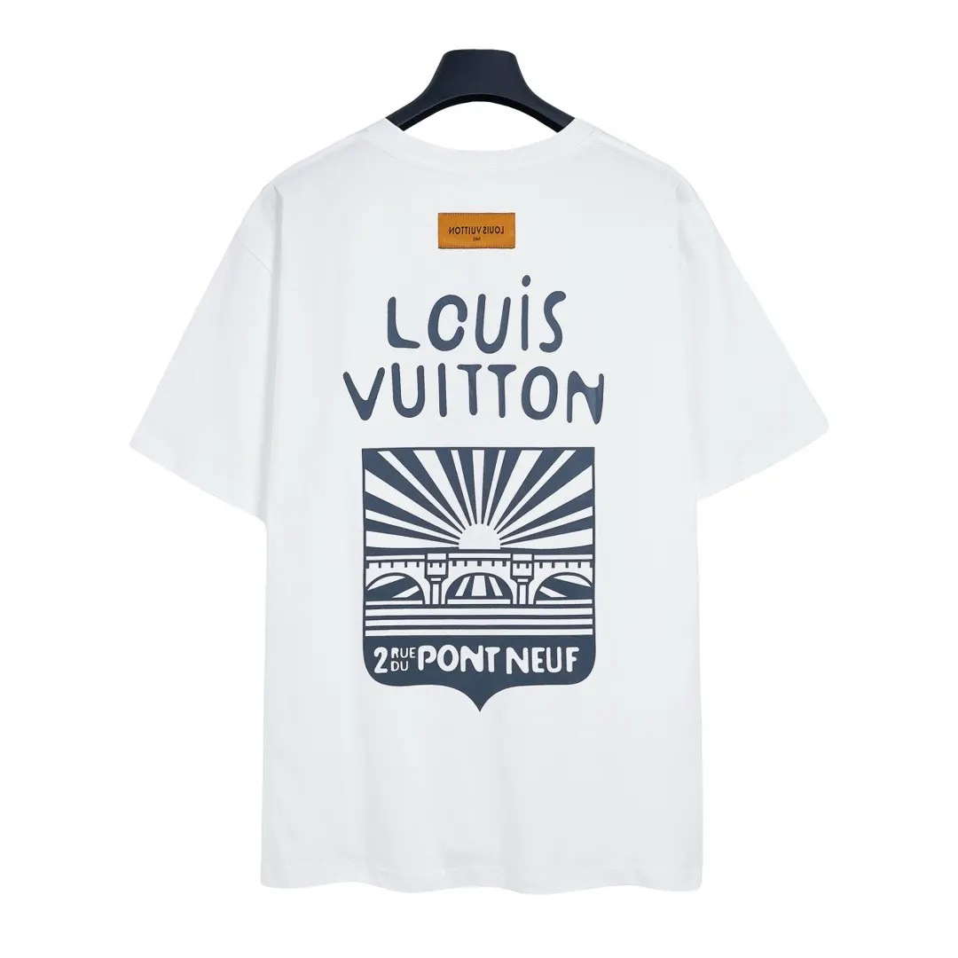 Louis Vuitton 白色 Logo 印花 短袖T恤