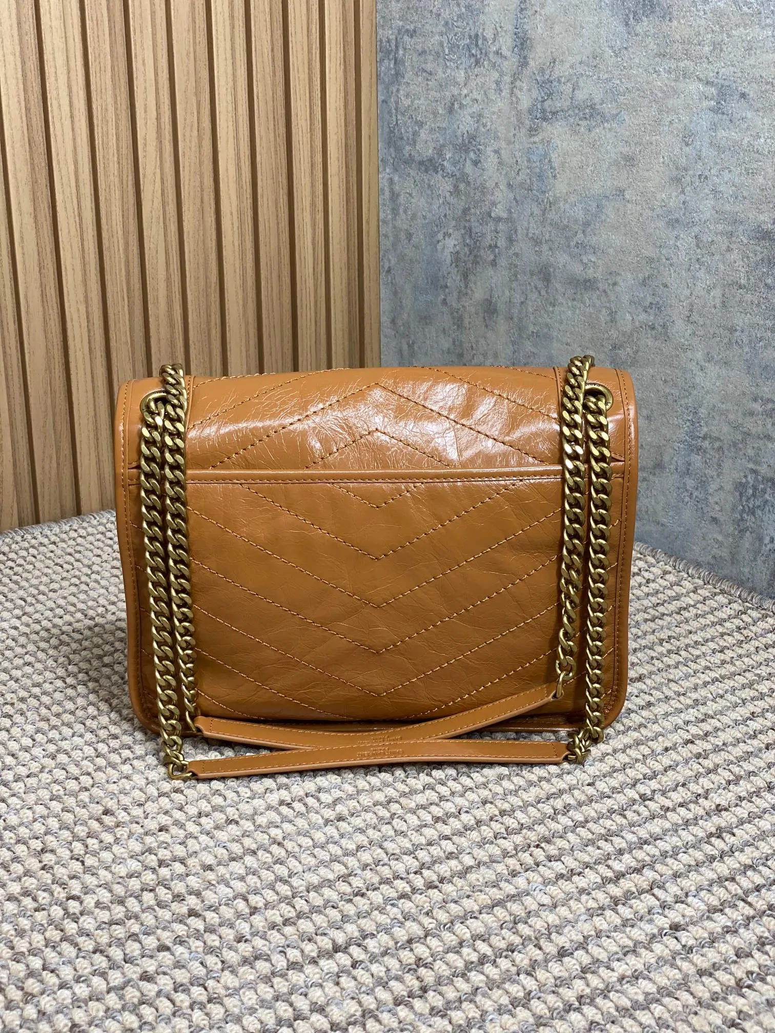 Brown Hobo Shoulder Bag Vintage