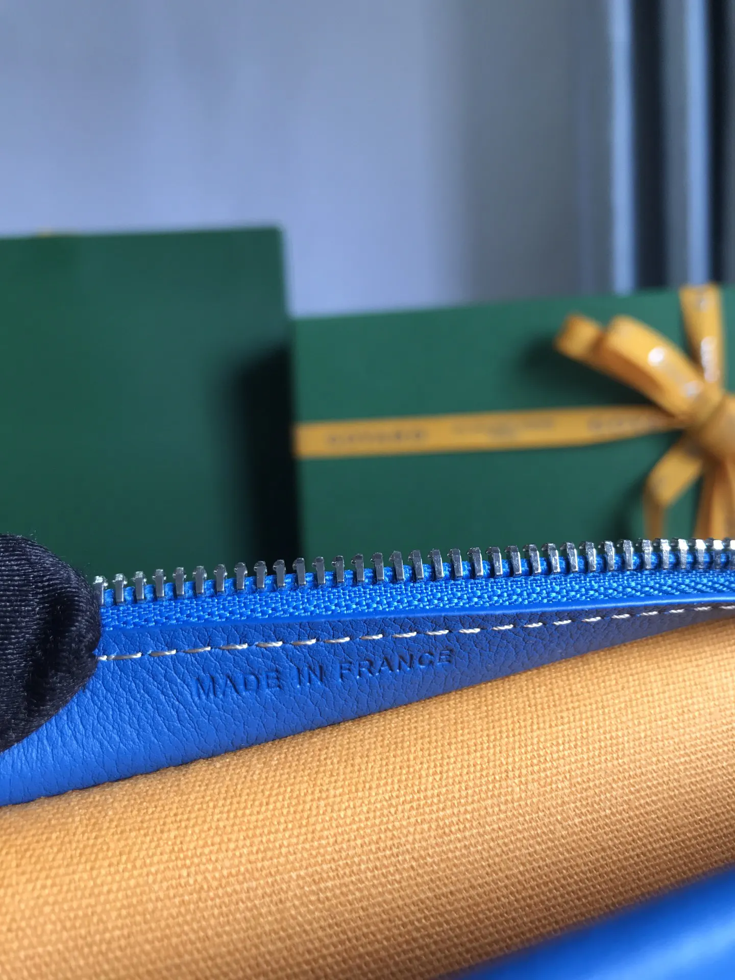 Goyard Yellow Clutch Bag Leather