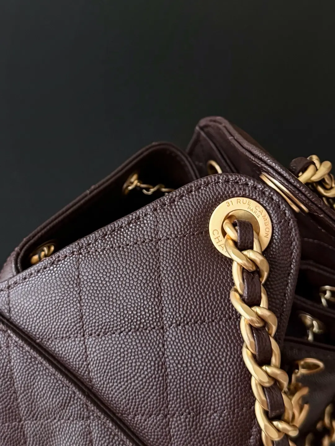 CHANEL Hobo 牛皮 腋下包 复古腋下背款