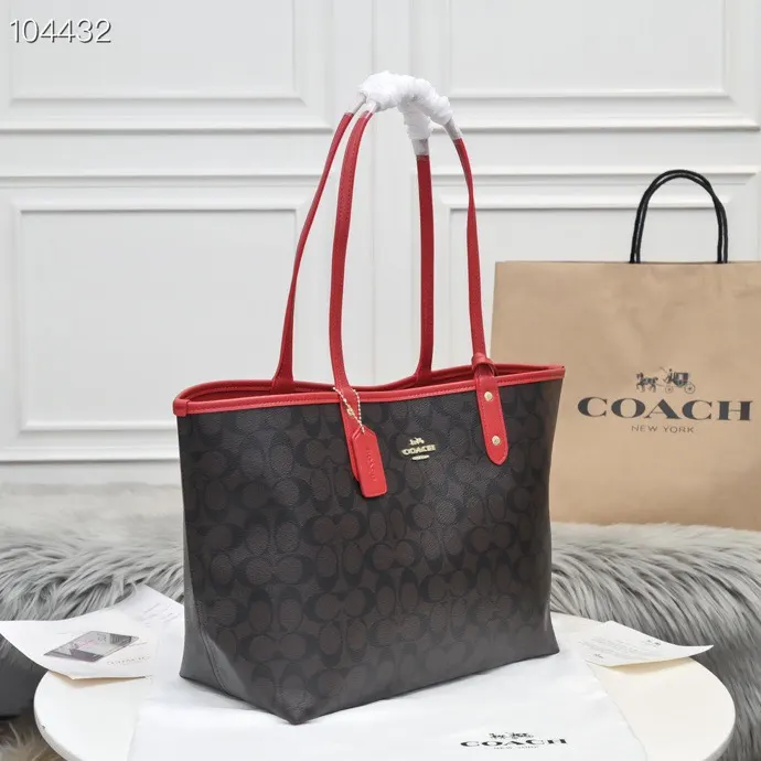 Coach 厂价 双面子母双用购物袋购物包 托特包 大容量托特款