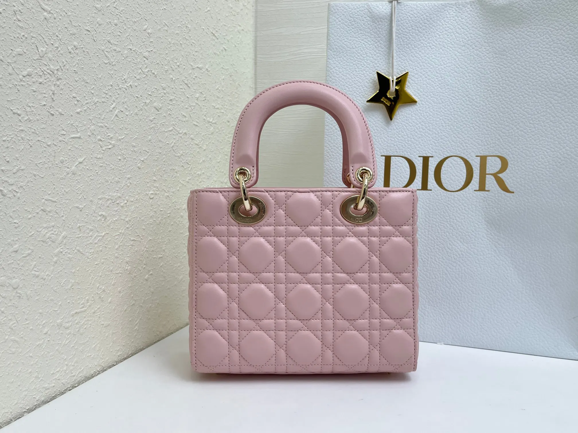 Dior My AbcDior Pink Lambskin Handbag