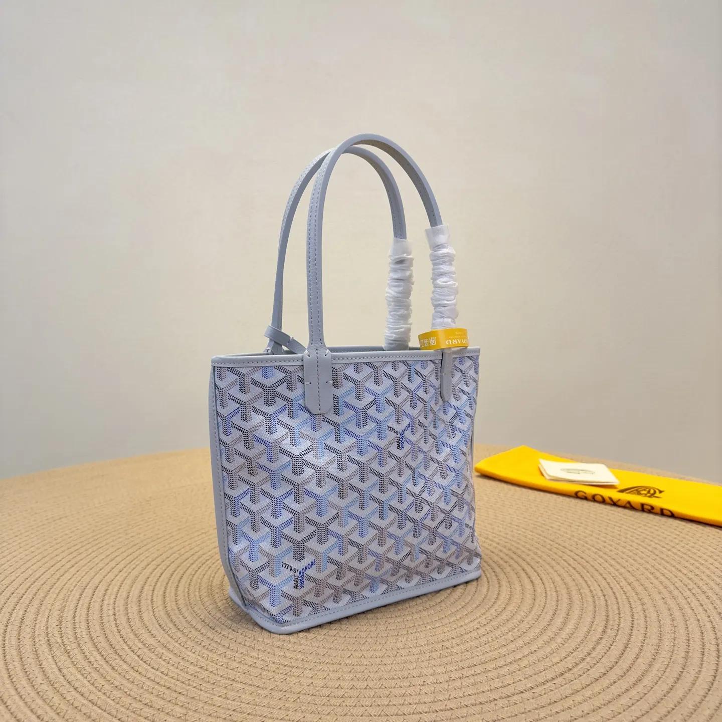 Goyard mini托特极地藍 戈雅Anjou Mini 托特包 大容量托特款
