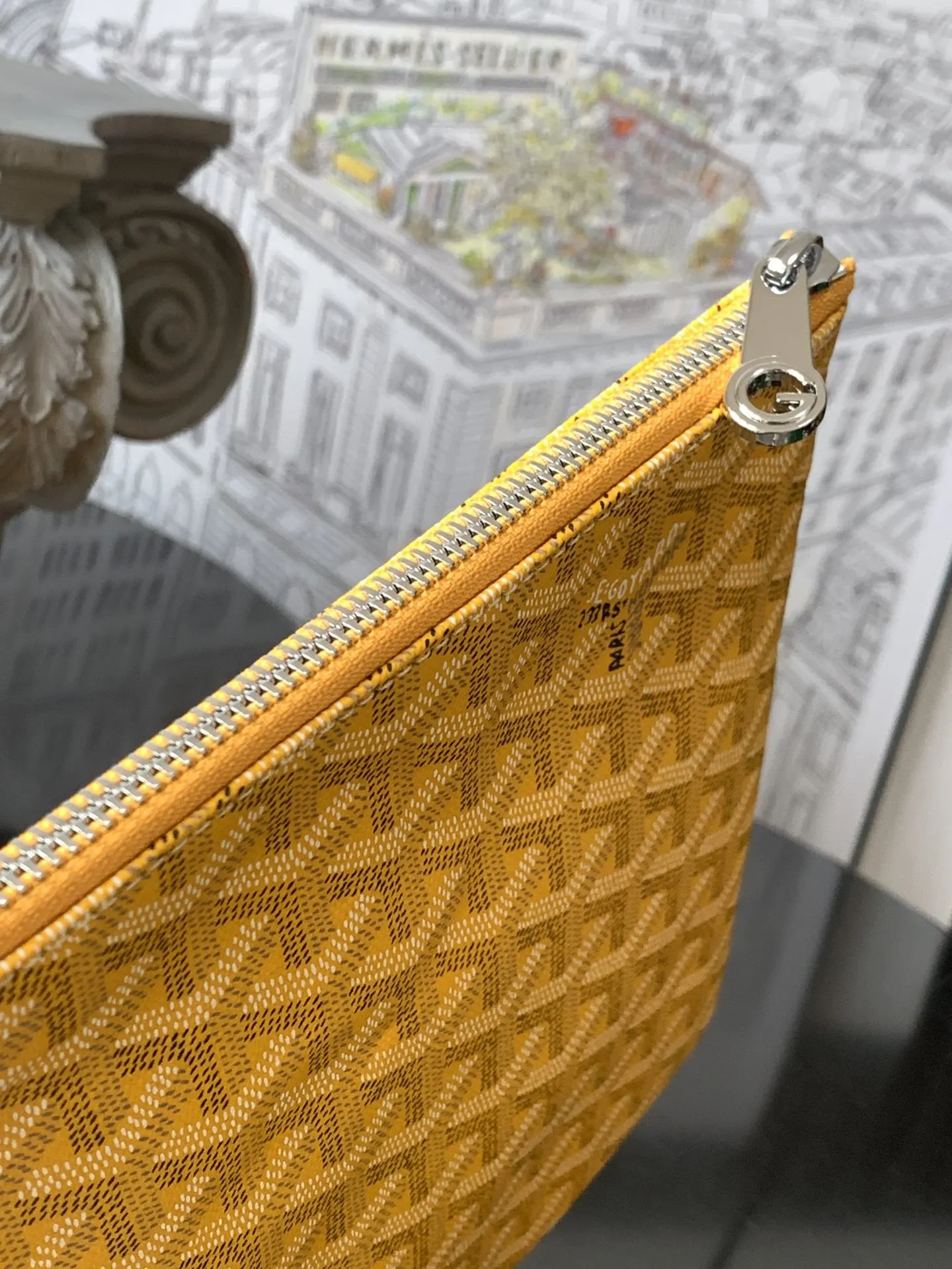 Goyard Yellow Clutch Bag