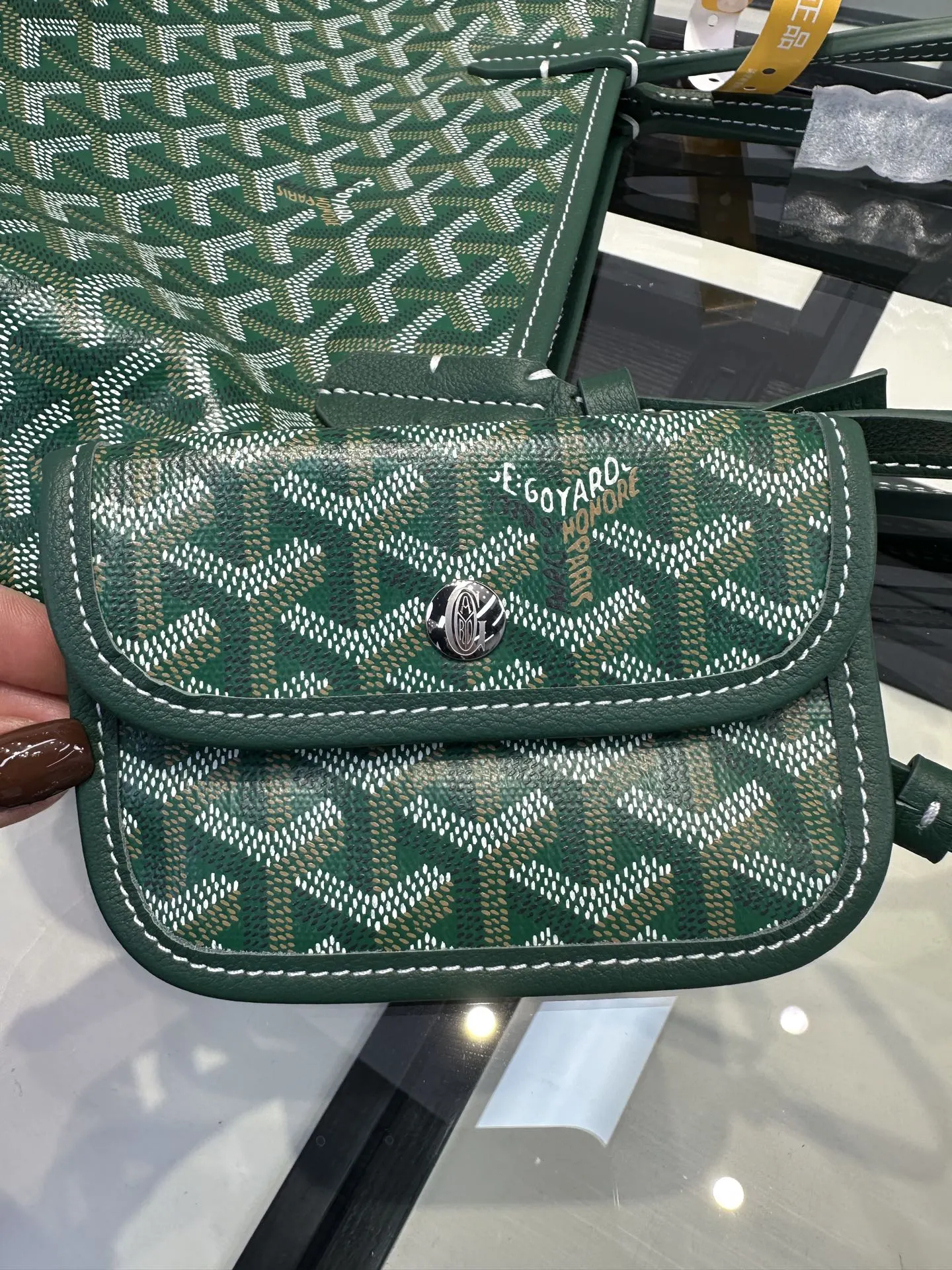 Goyard 绿色 小牛皮 托特包 大容量托特款